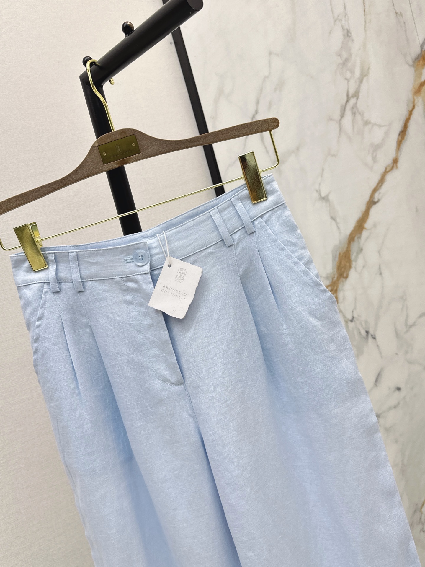 Brun 26ss straight-leg pants