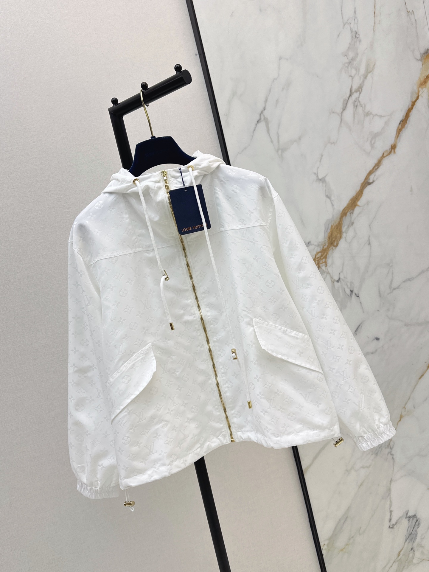 Louis 26ss Tonal Print Hooded Zip Jacke