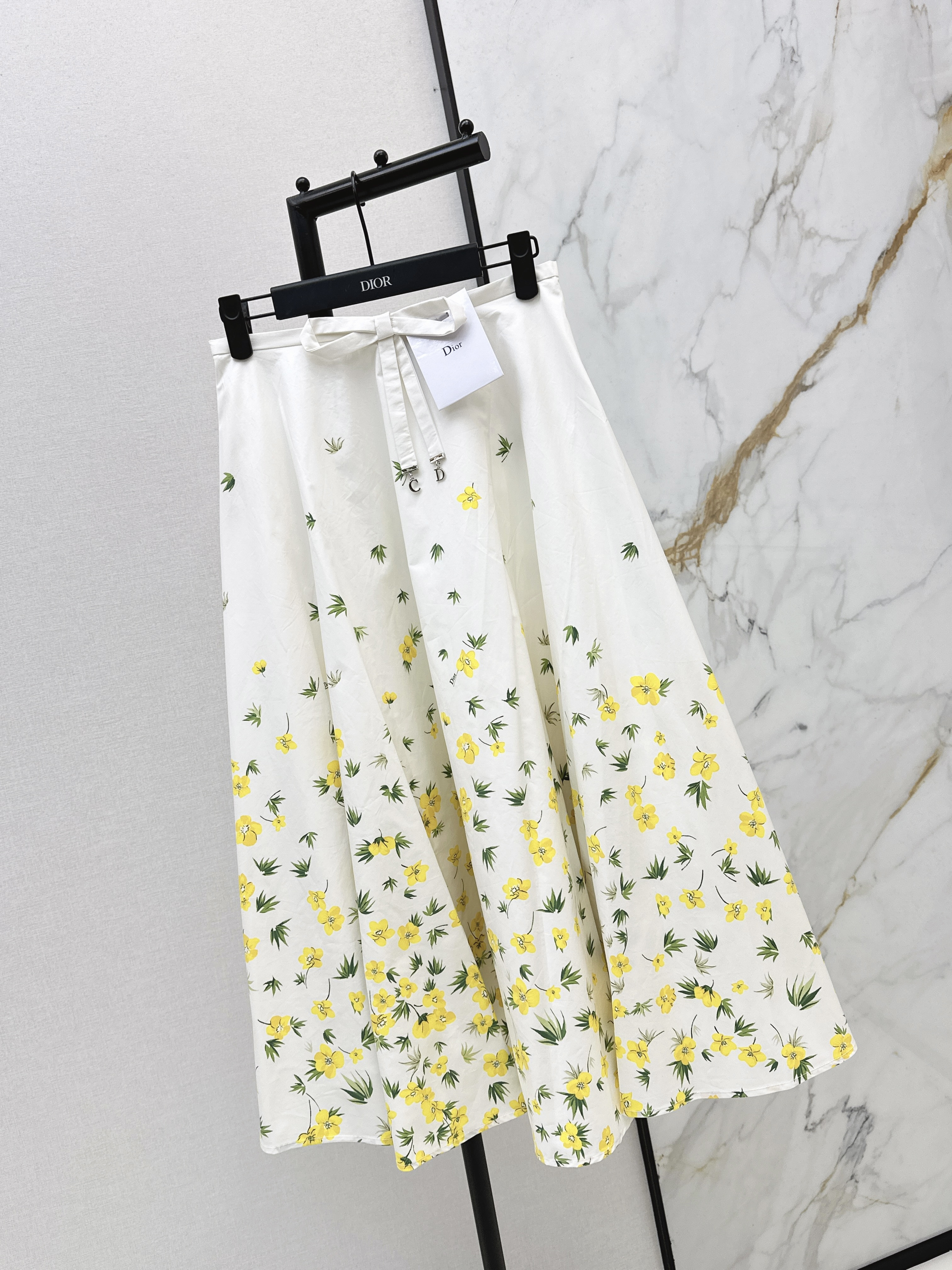 CD 26ss flower print pleated skirts