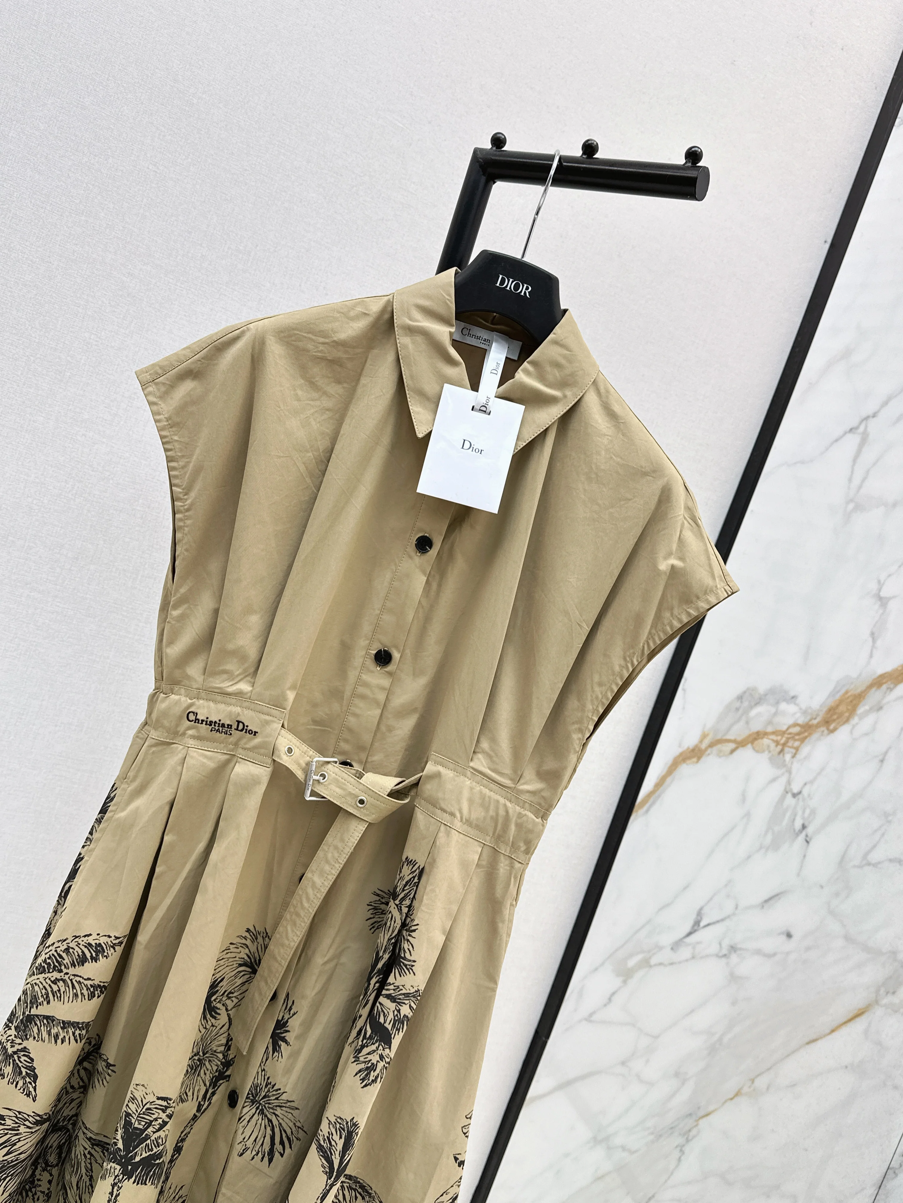 CD 26ss print shirt dress