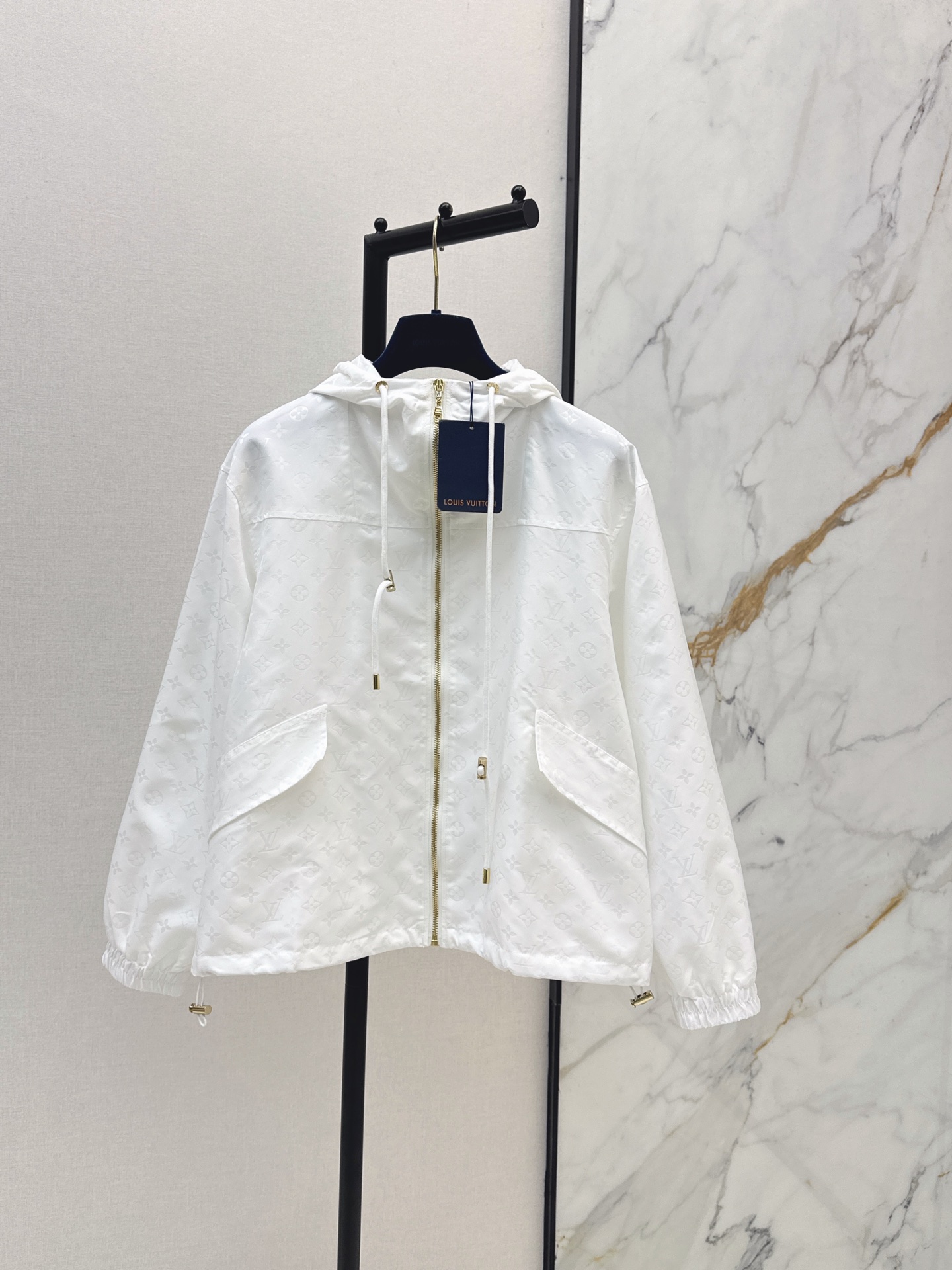 Louis 26ss Tonal Print Hooded Zip Jacke