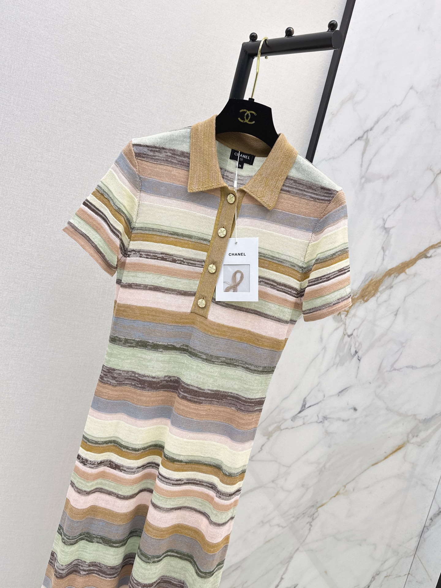 Chan 26ss striped dress