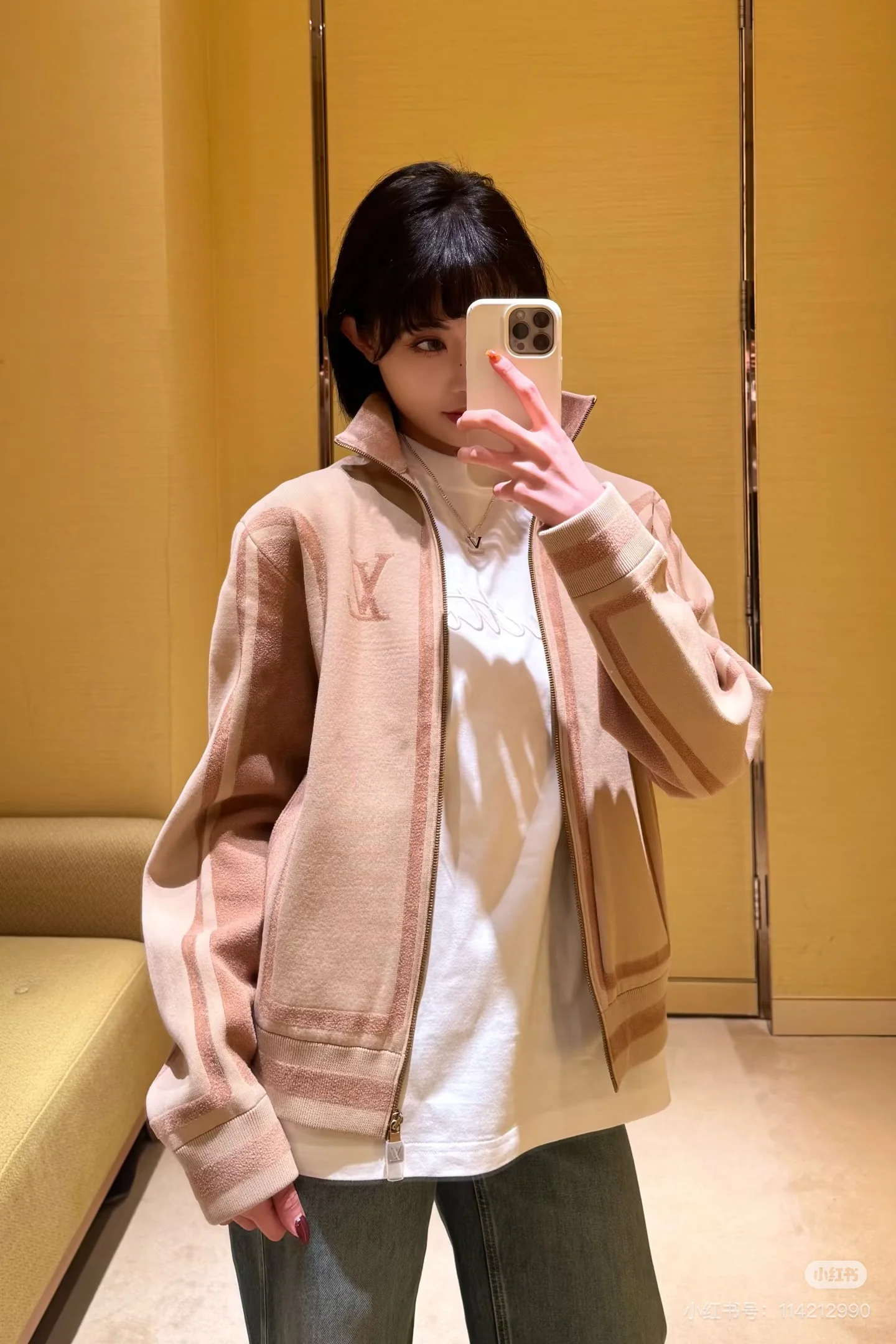 Louis 25fw hooded knit jacket