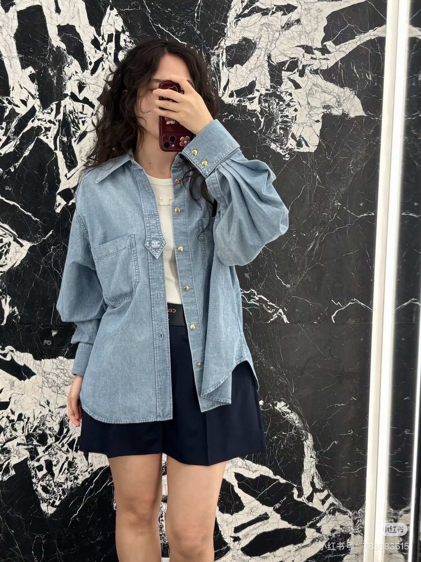 Celi 26ss denim shirt jacket