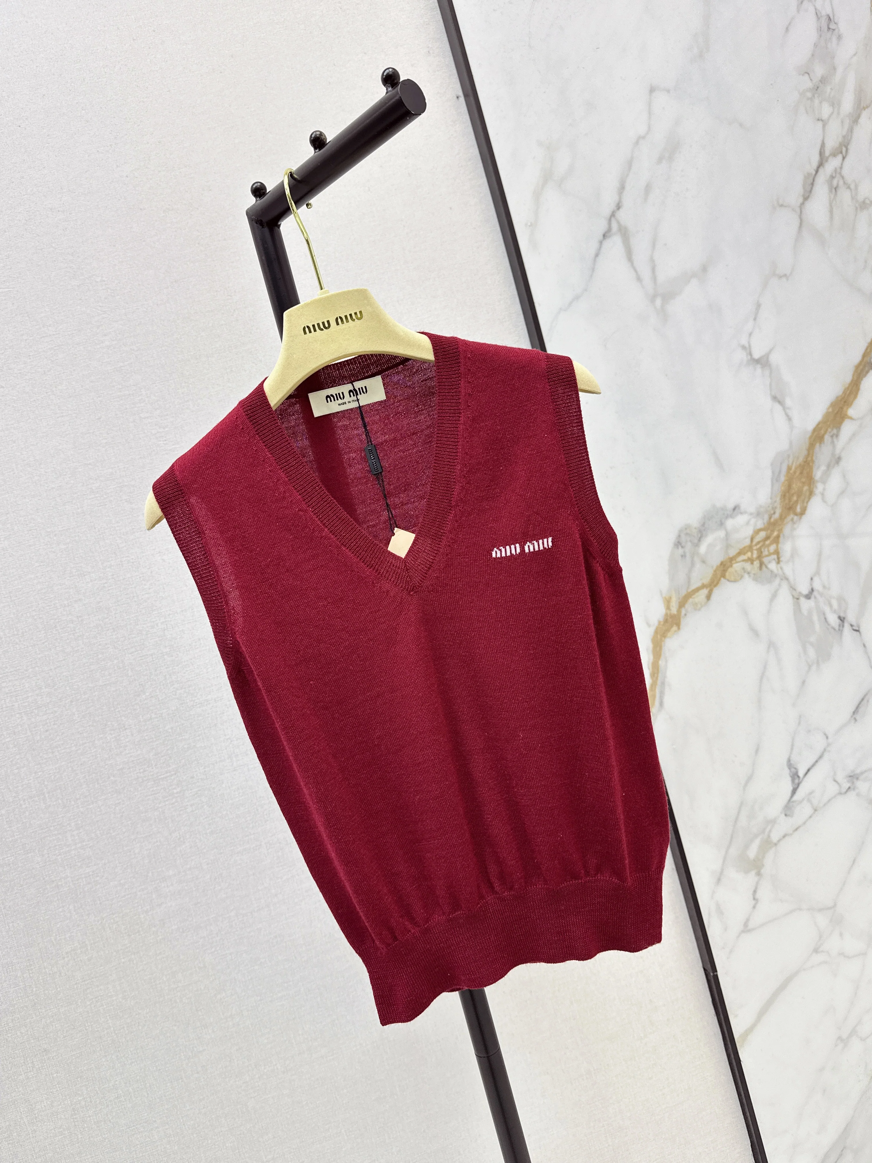 Miu 26ss wool vest