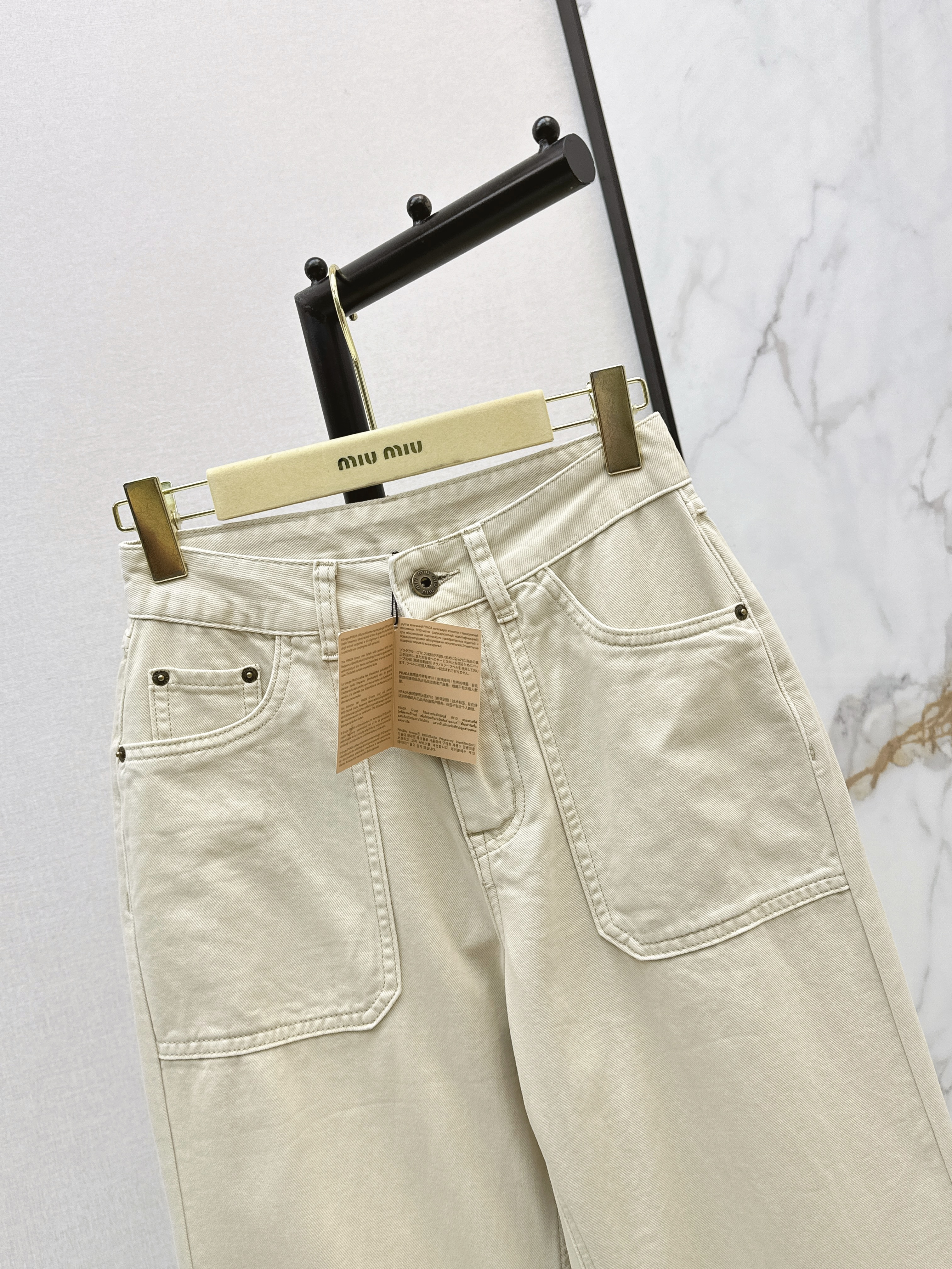 Miu 26ss straight-leg jeans