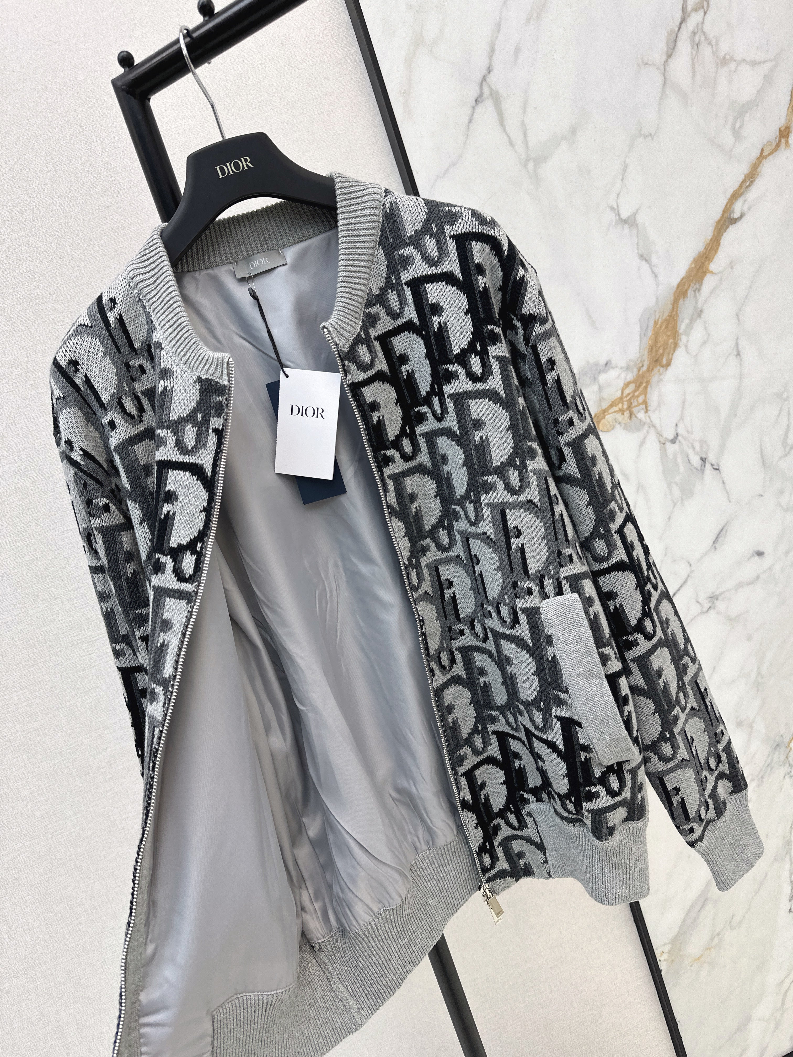CD 26ss zip-up wool jacket