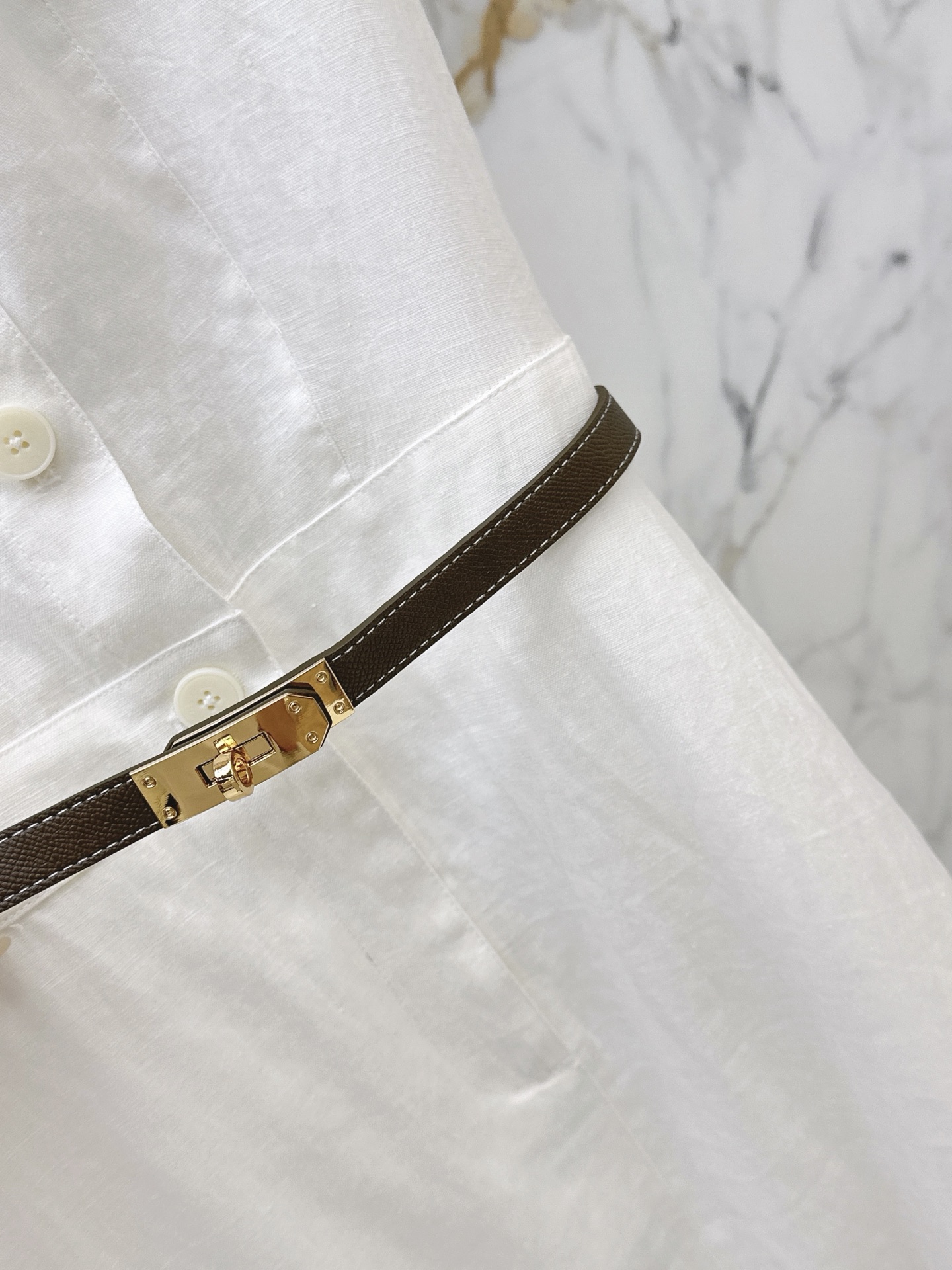 Her 26ss sleeveless shirt dress