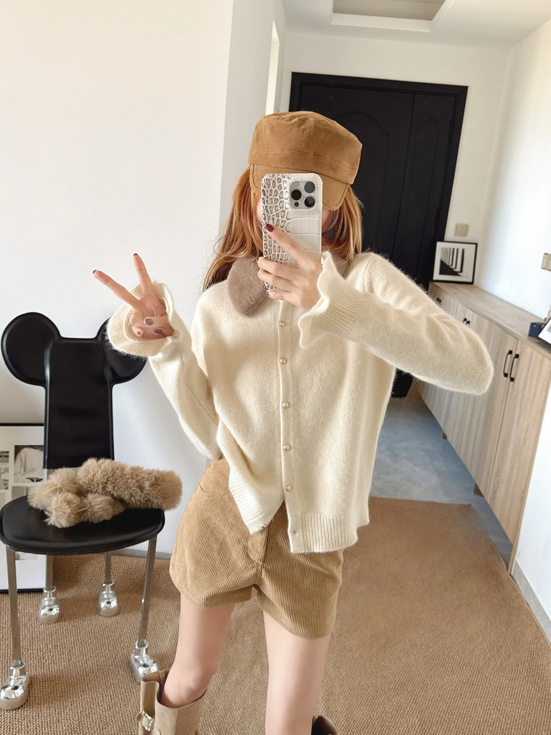 Miu 26ss wool cardigan