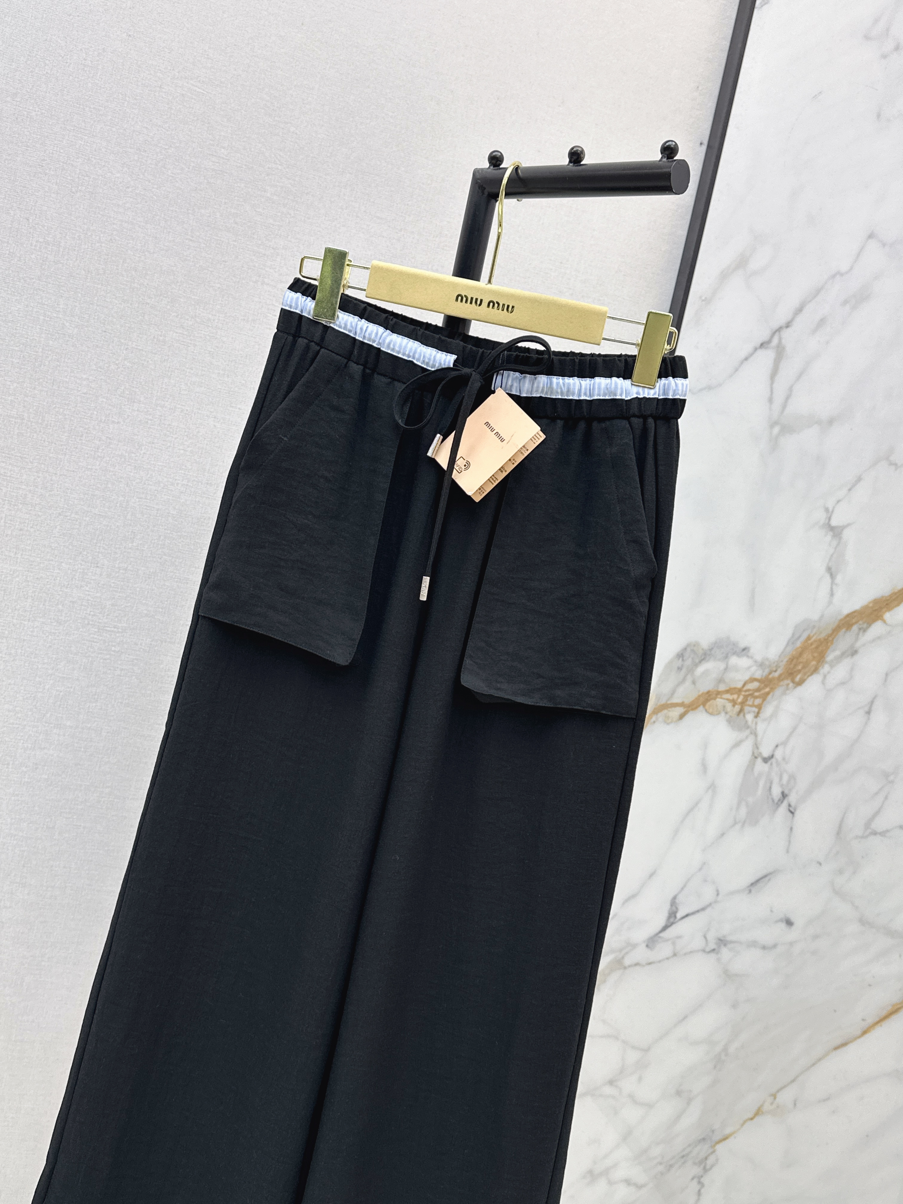 Miu 26ss straight-leg pants