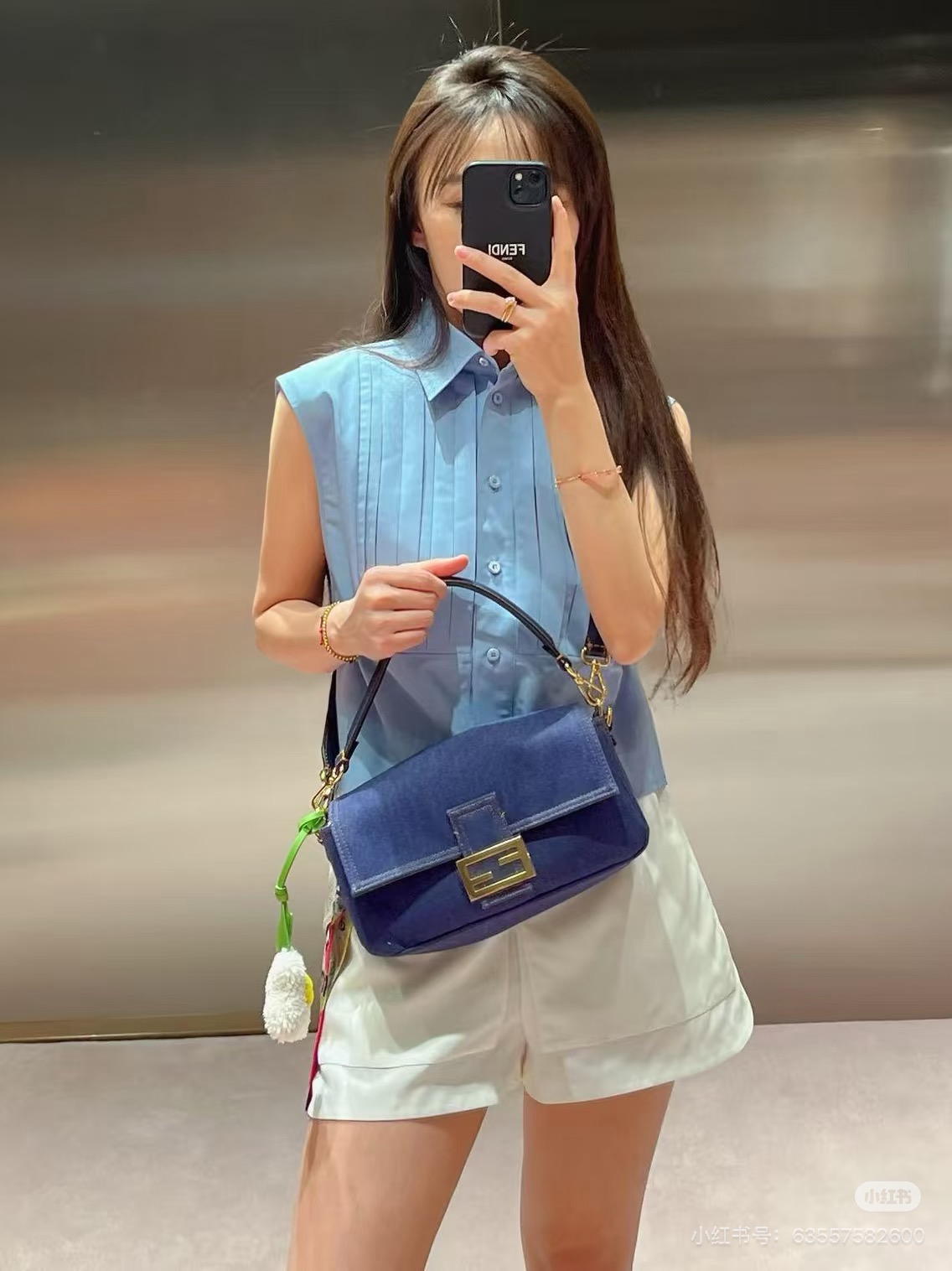 Fen 26ss sleeveless shirt