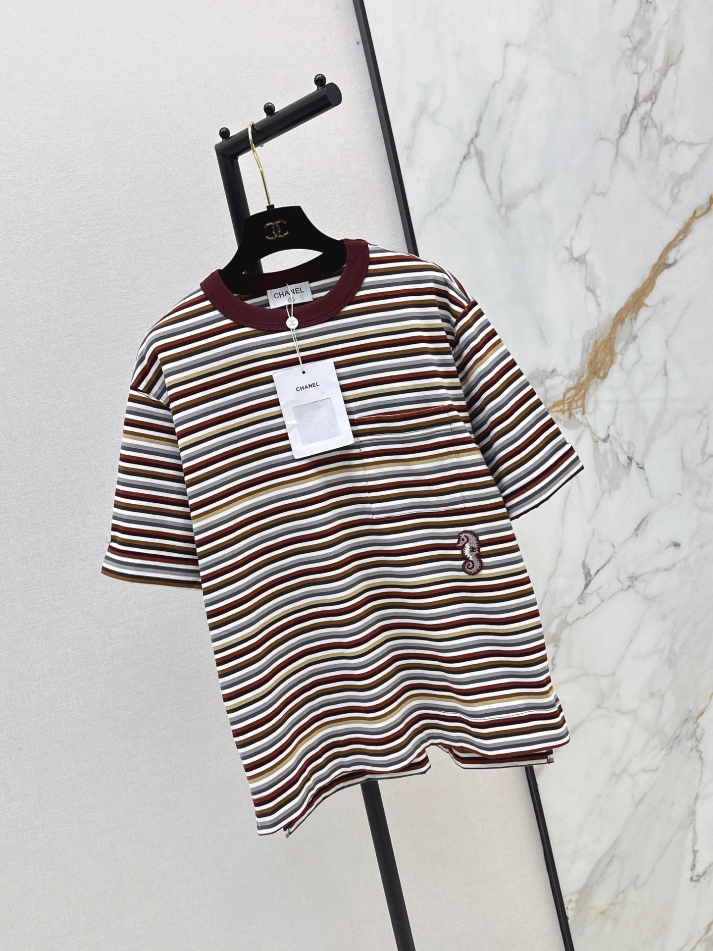 Chan 26ss stripe t-shirt