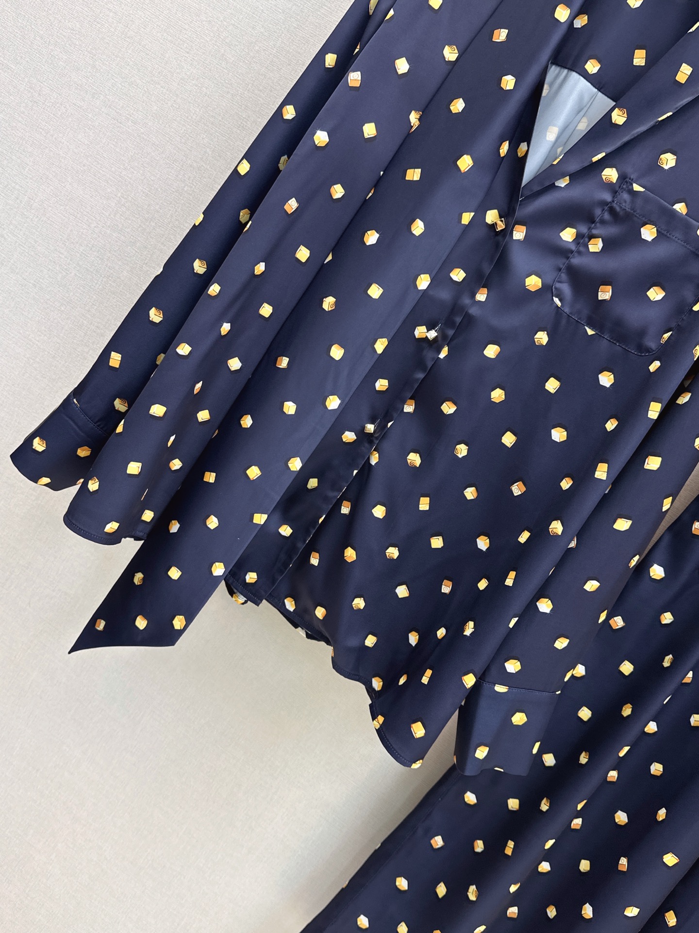 Loui 26ss polka dots ribbon shirt pants set