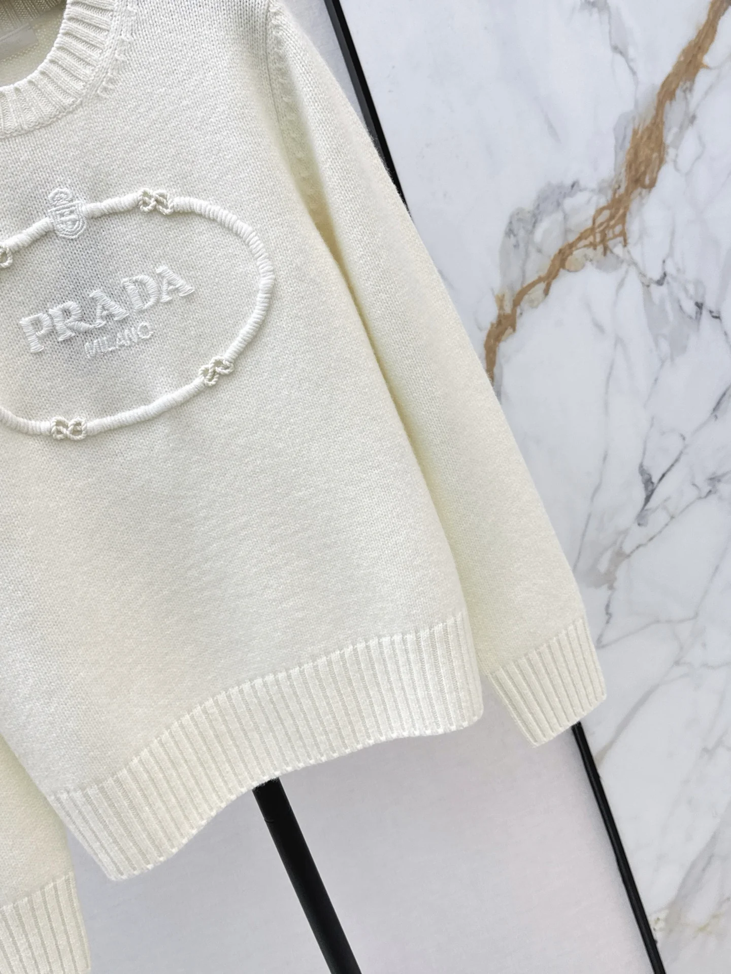 Prad 25fw jacquard sweater