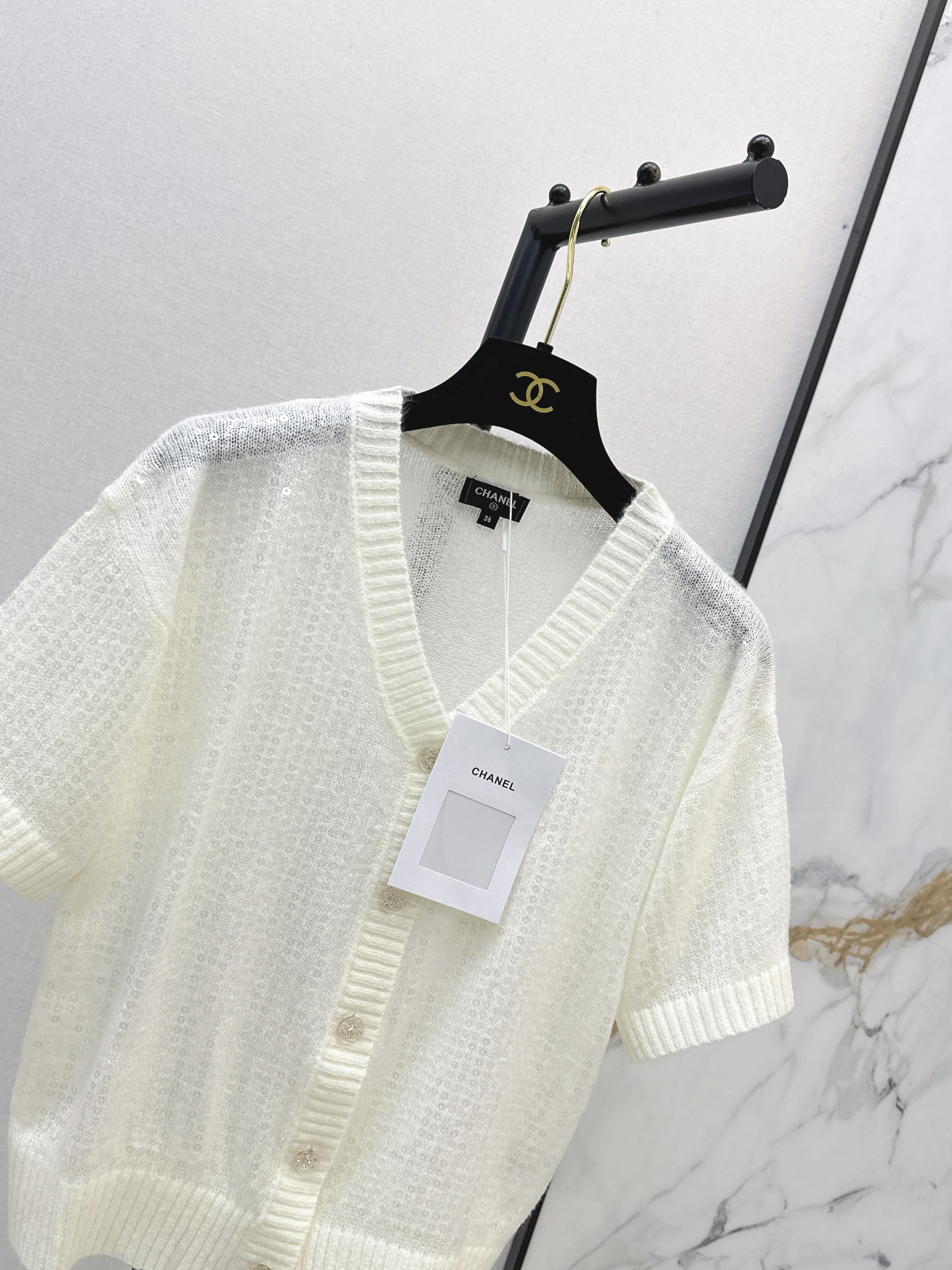 Chan 26ss sequin knitwear