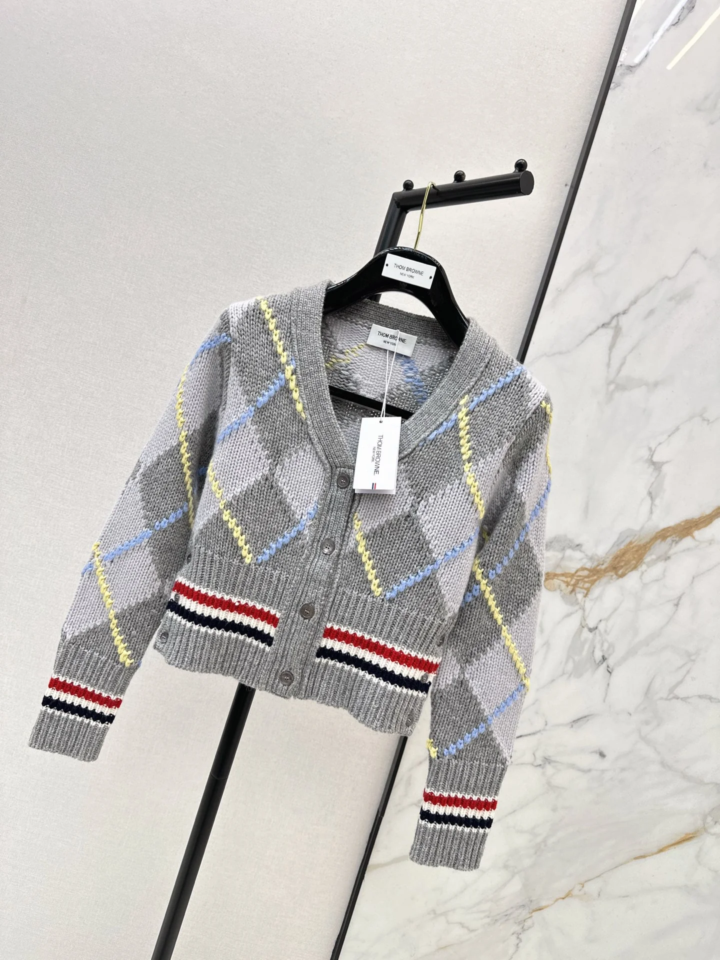 Thom 25fw jacquard cardigan