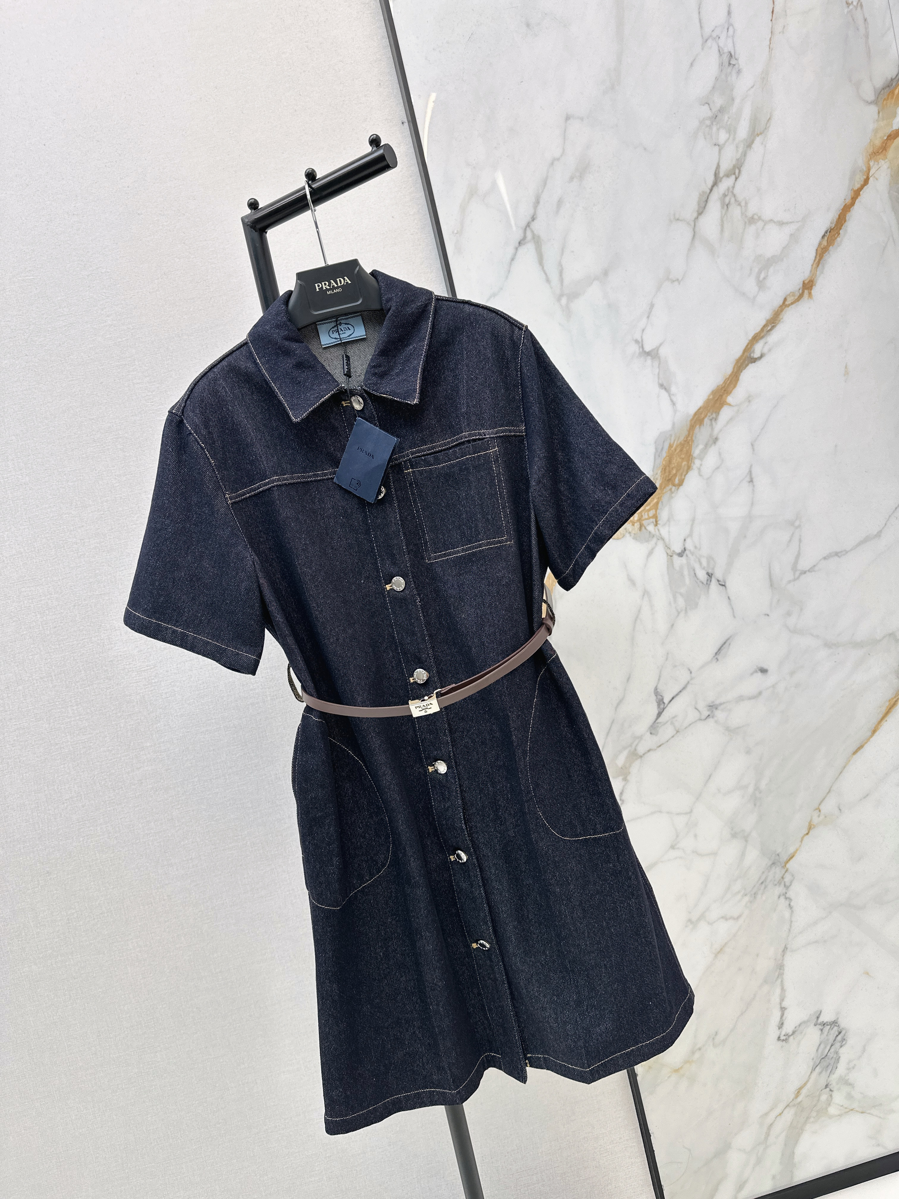 Pra 26ss denim dress