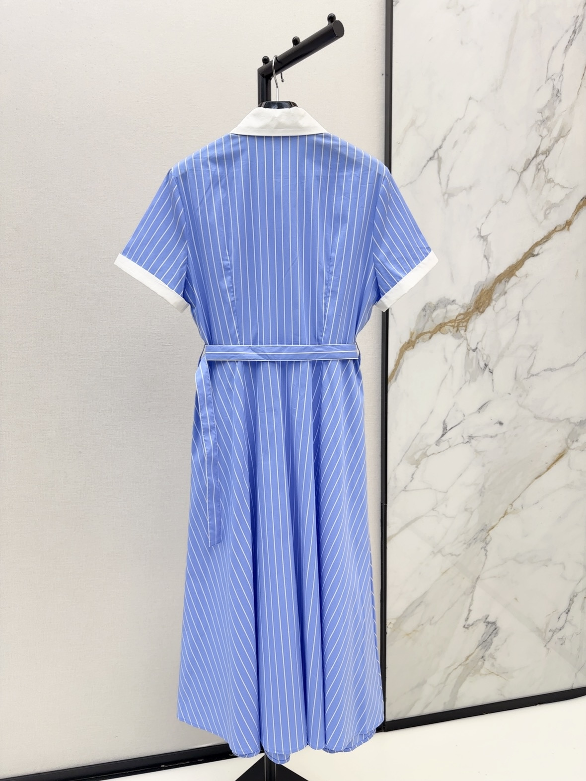 Celi 26SS Striped Belted Shirt Dress