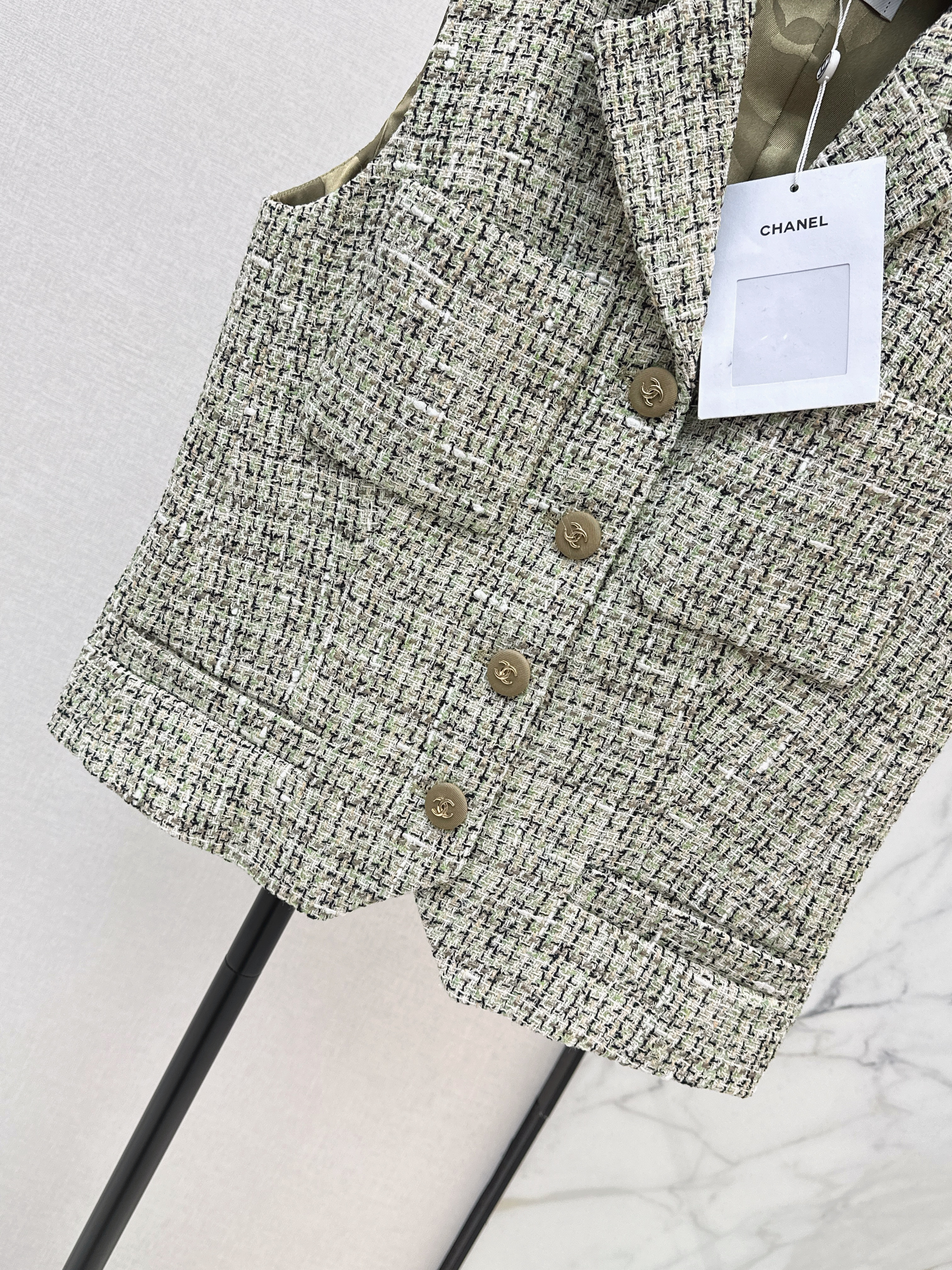 Chan 26ss woven waistcoat