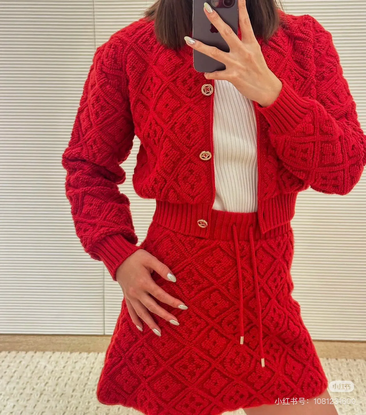 Louis 26ss jacquard skirt
