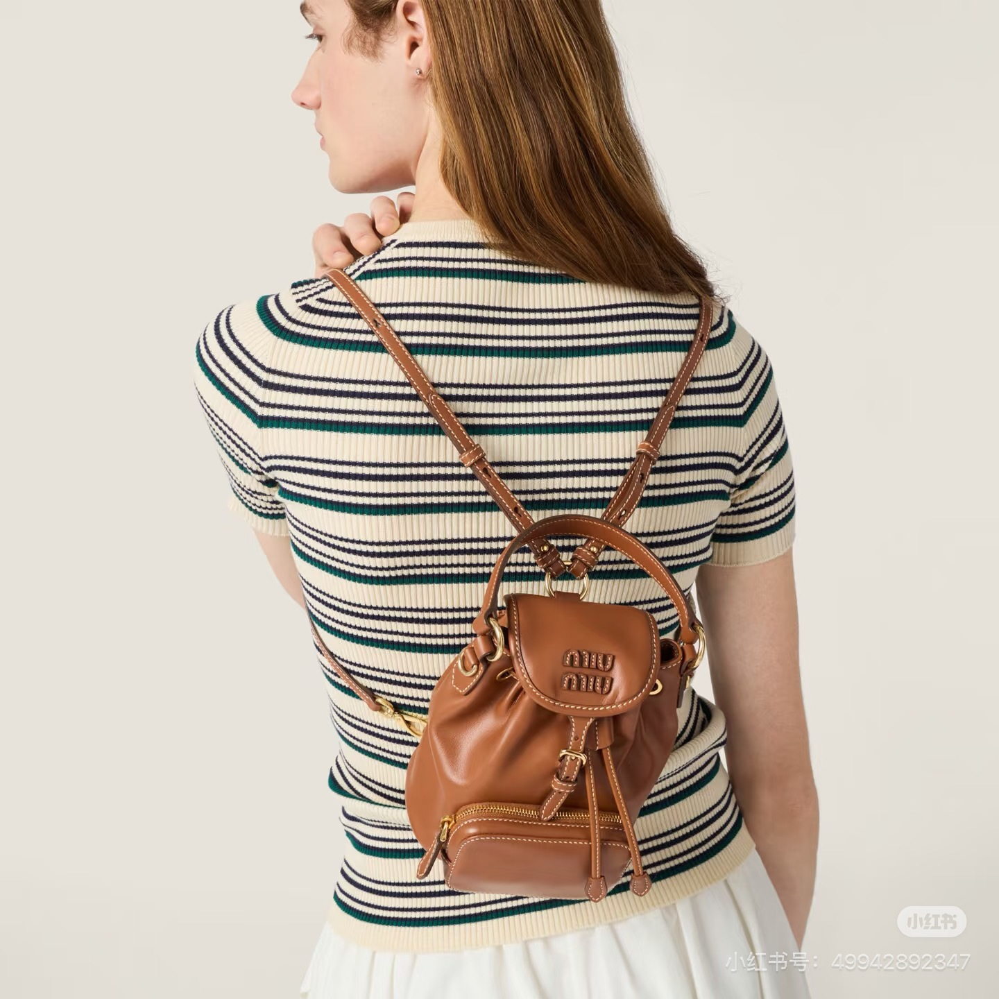 Miu 26ss stripe knitwear