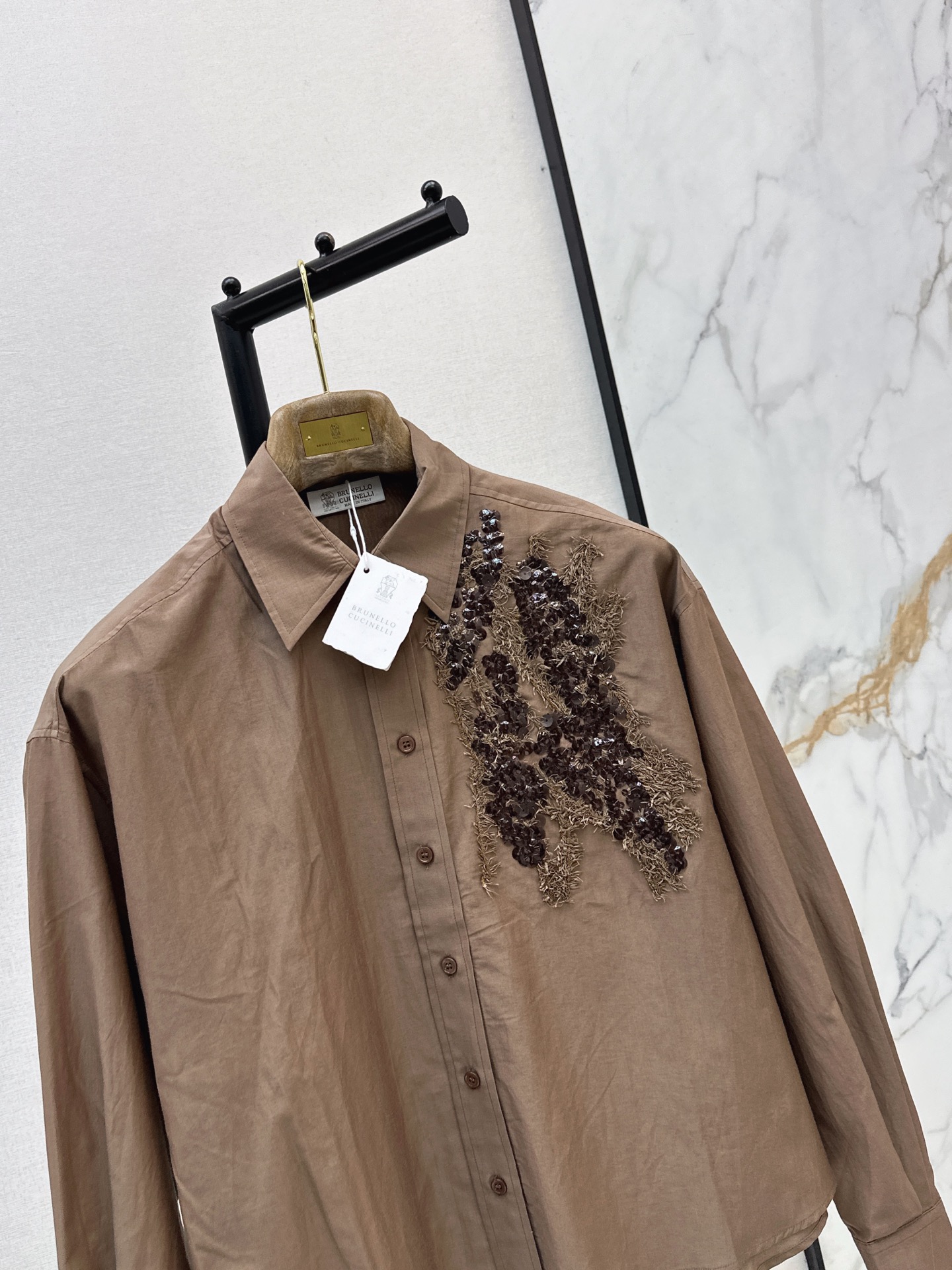 Brun 26ss sequine shirt