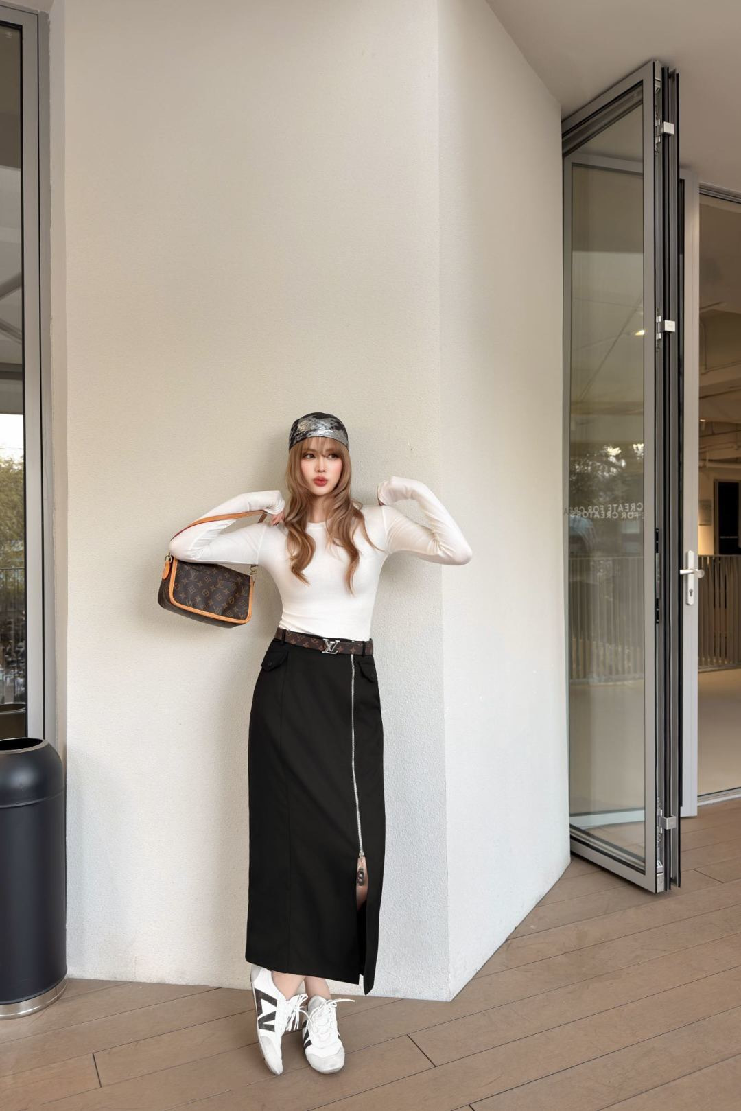 Loui 26ss zipper skirt