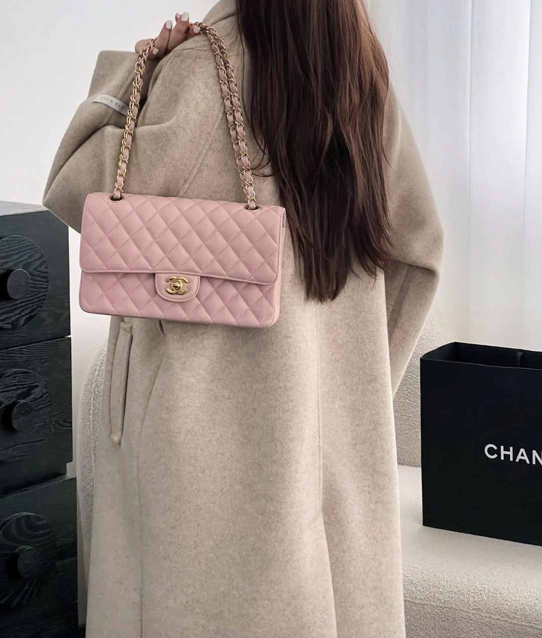 Chan cf25 chain shoulder bag