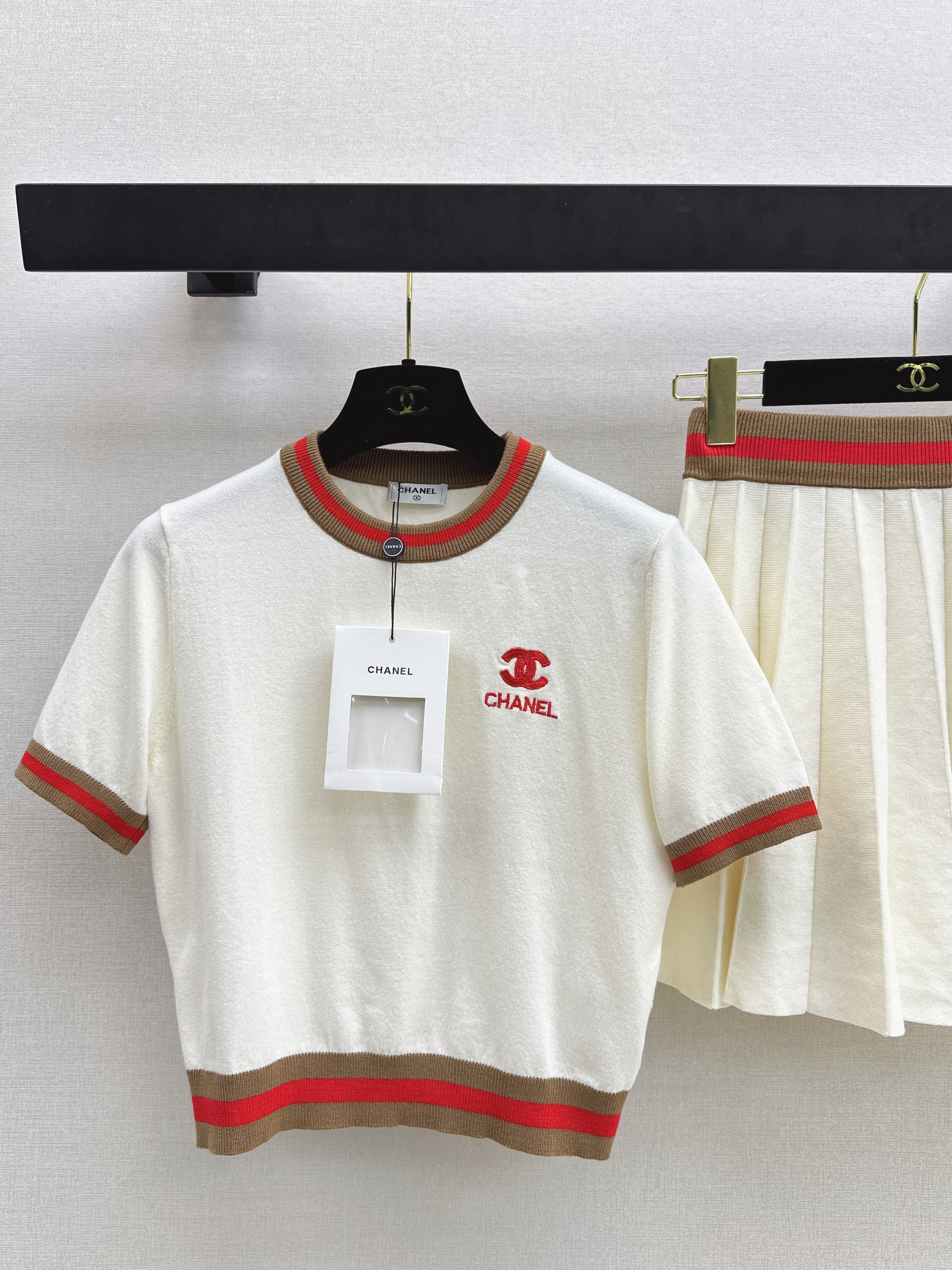 Chan 26ss knitted outfit sets