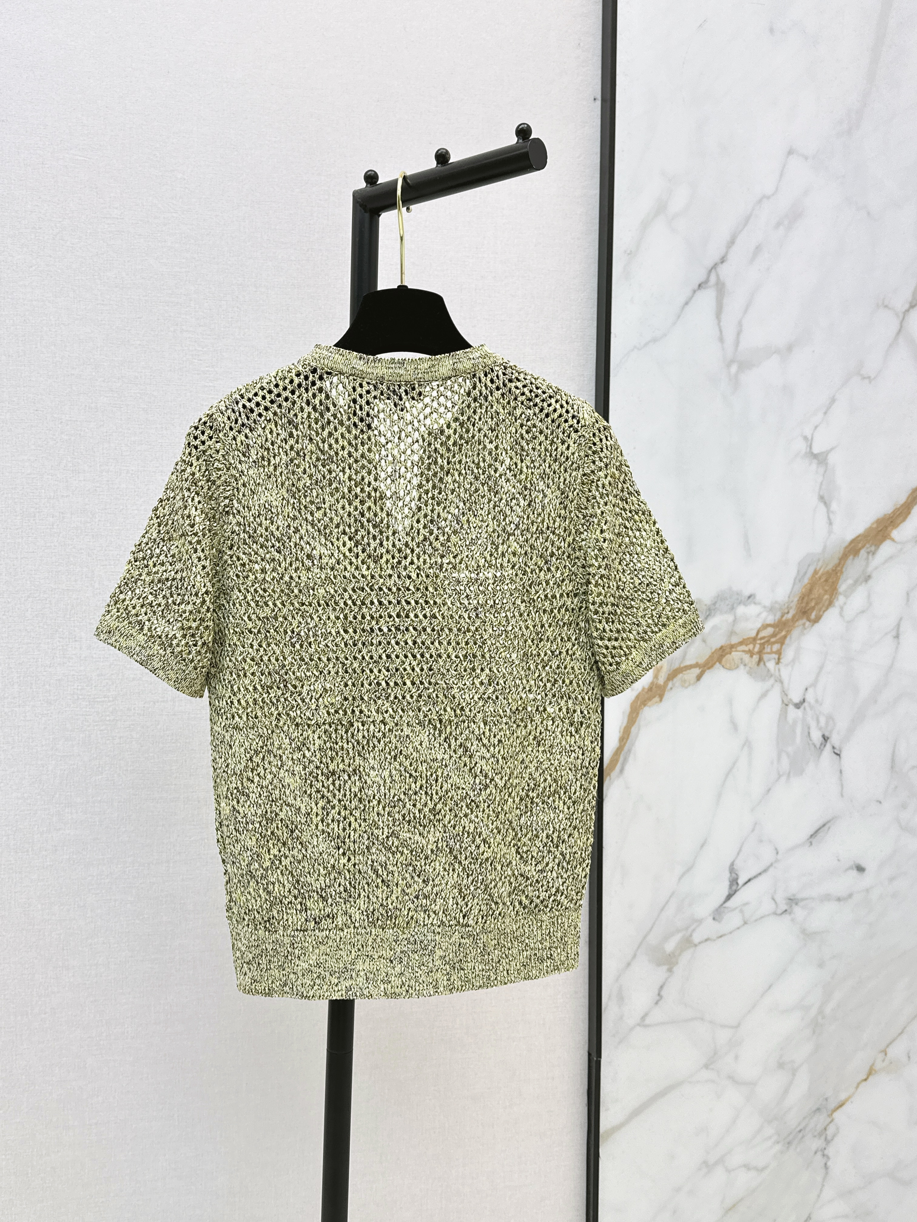 Chan 26ss hollow knit top