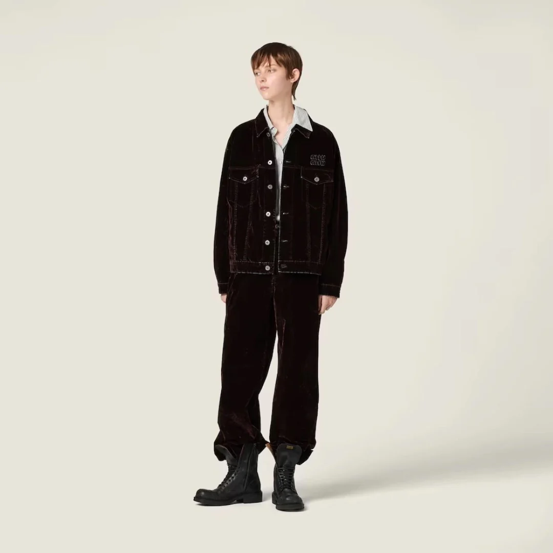 Miu 25fw velvet jacket