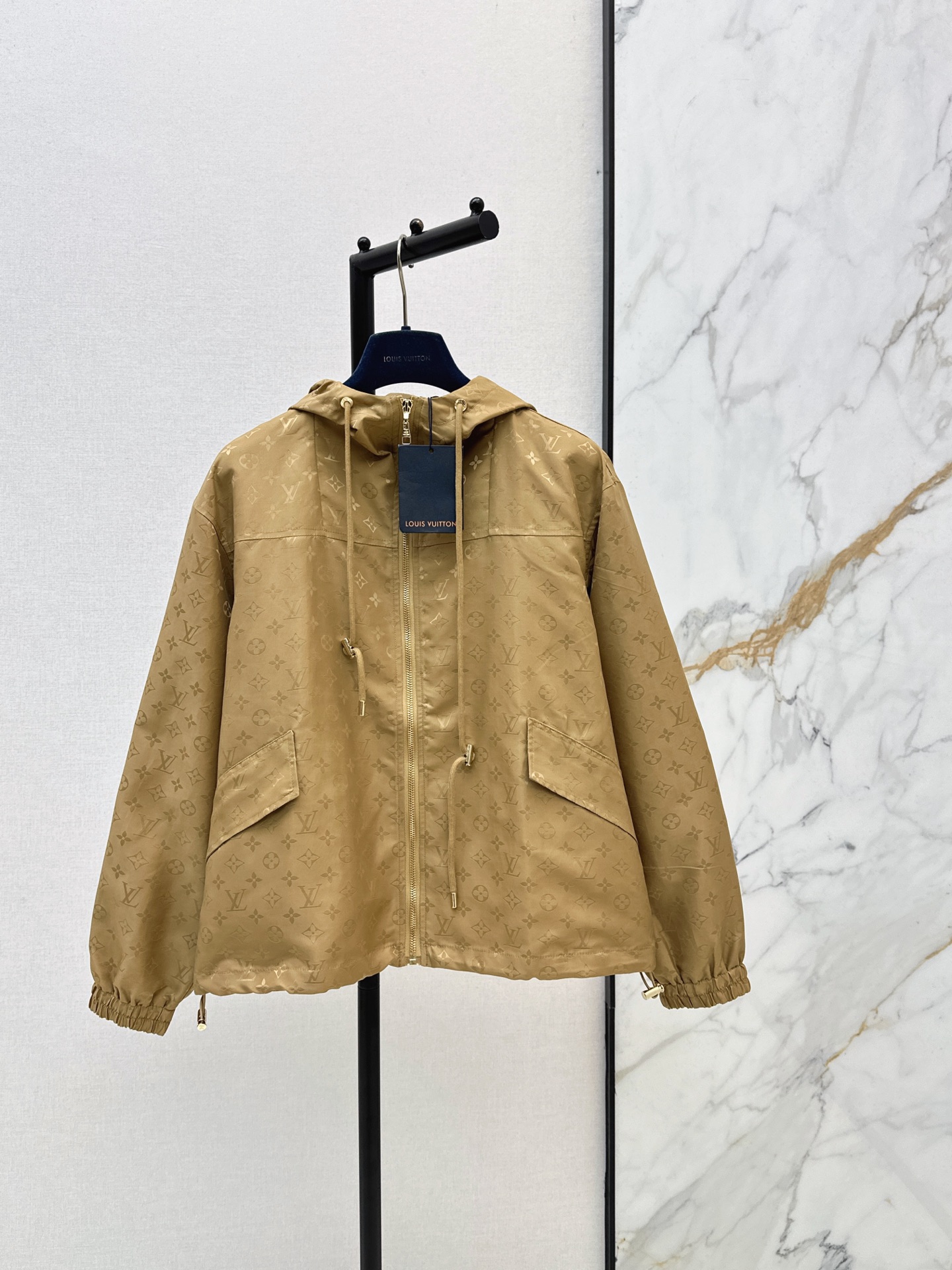 Louis 26ss Tonal Print Hooded Zip Jacke