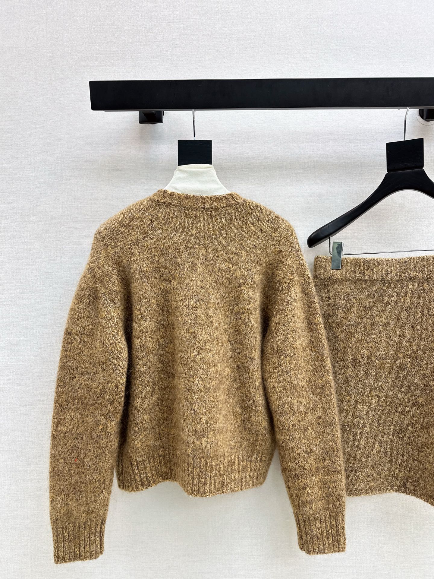 Bott 25fw wool cardigan skirts outfit sets