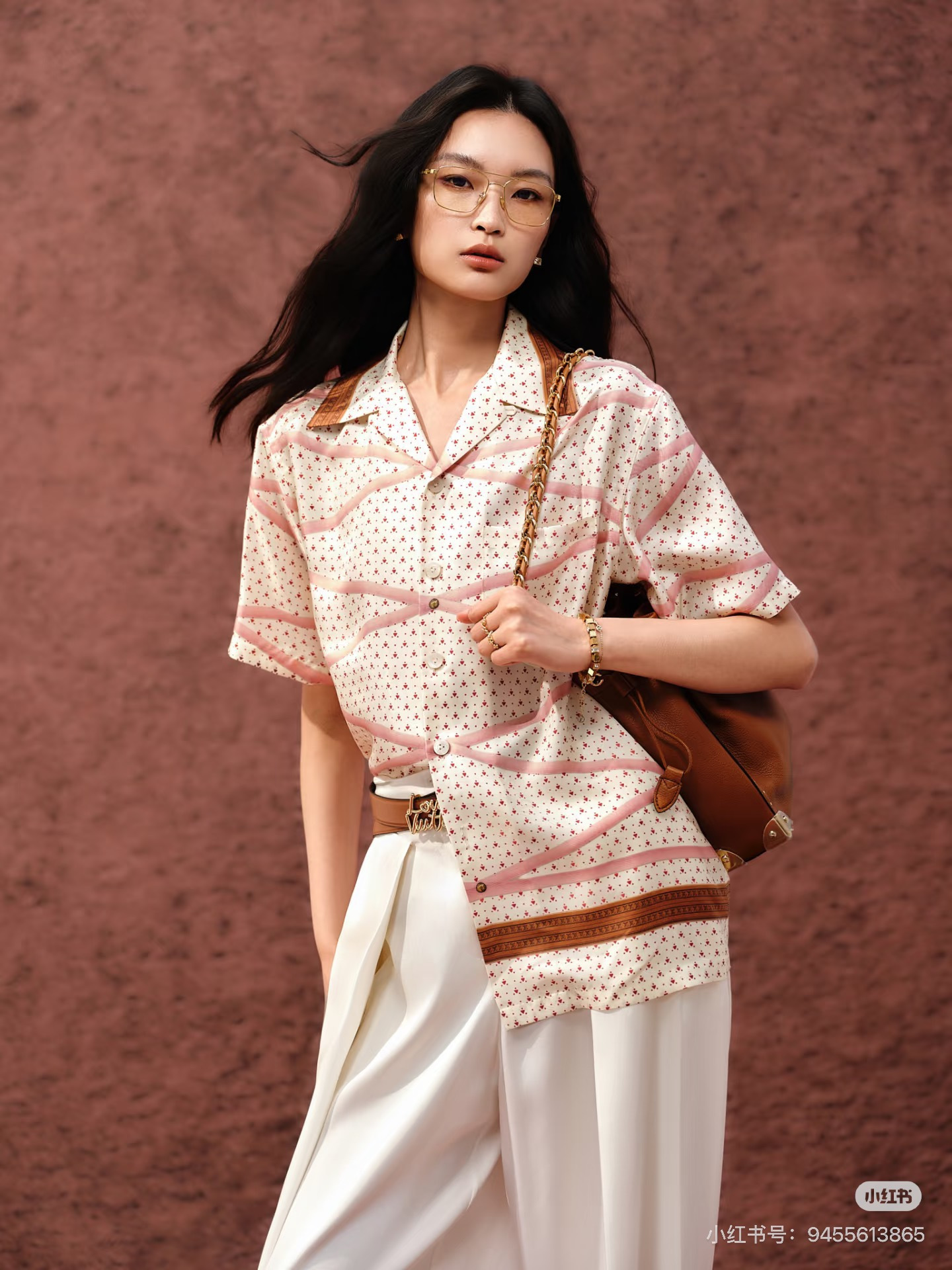 Loui 26ss print silk outfit sets