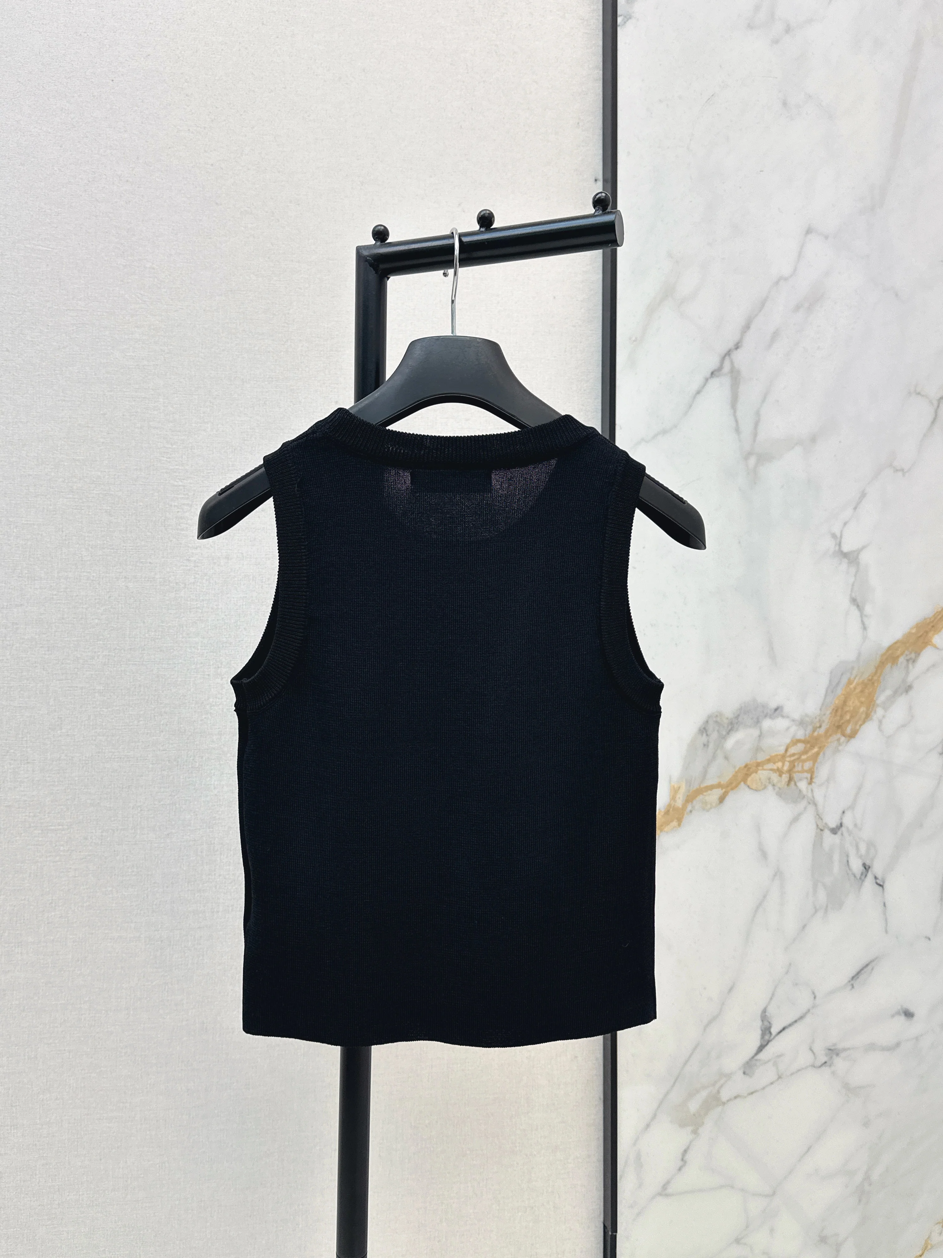 CD 26ss embroidery knitted vest