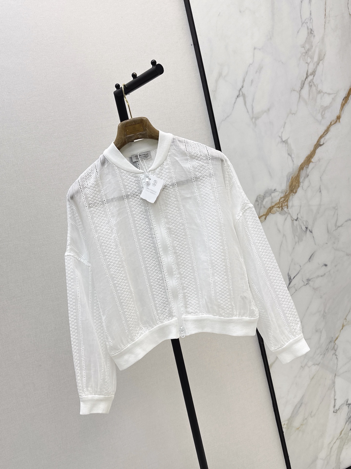 Brun 26ss hollow bomber jacket