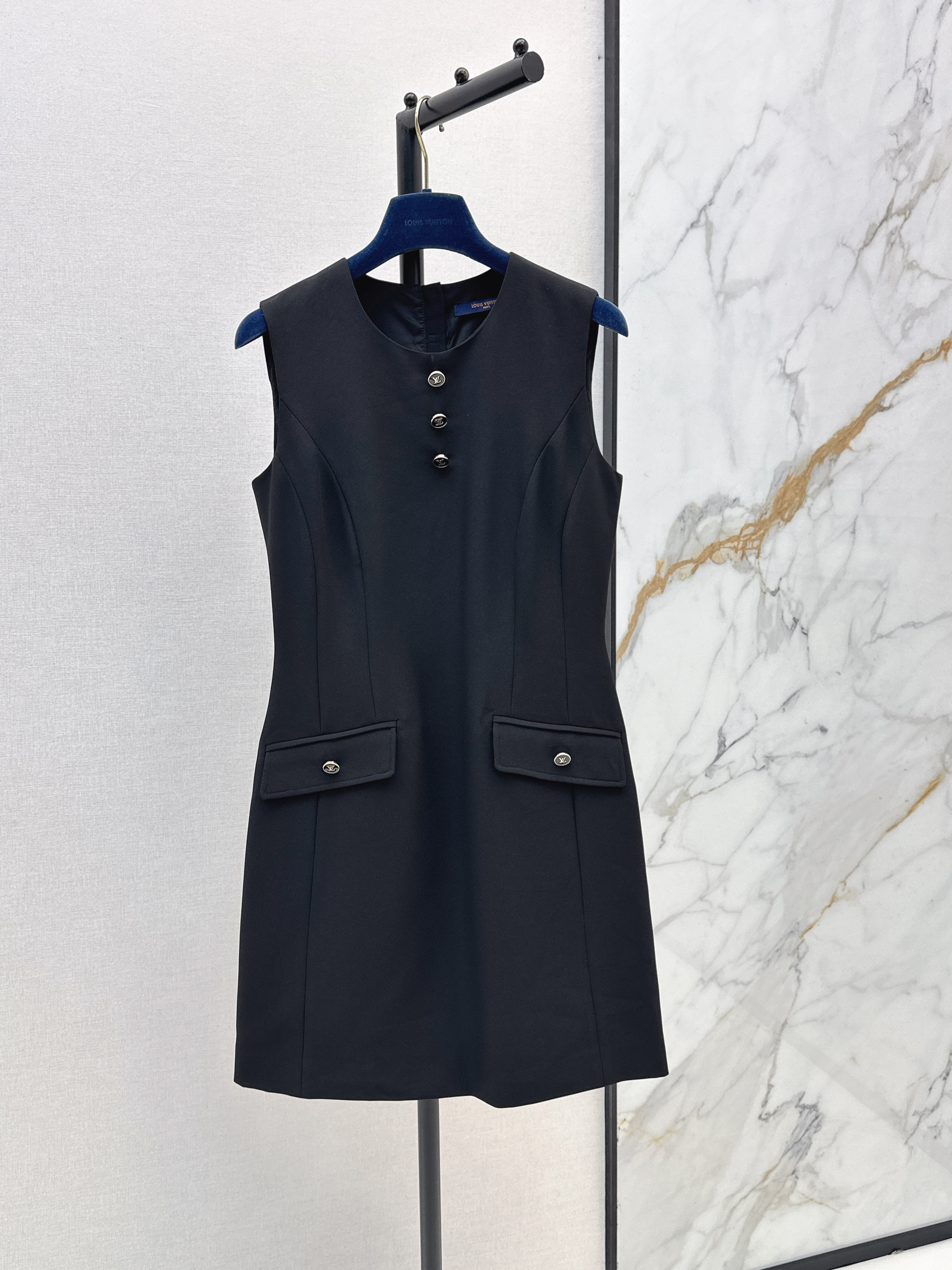 Louis 26SS Sleeveless Shift Mini Dress