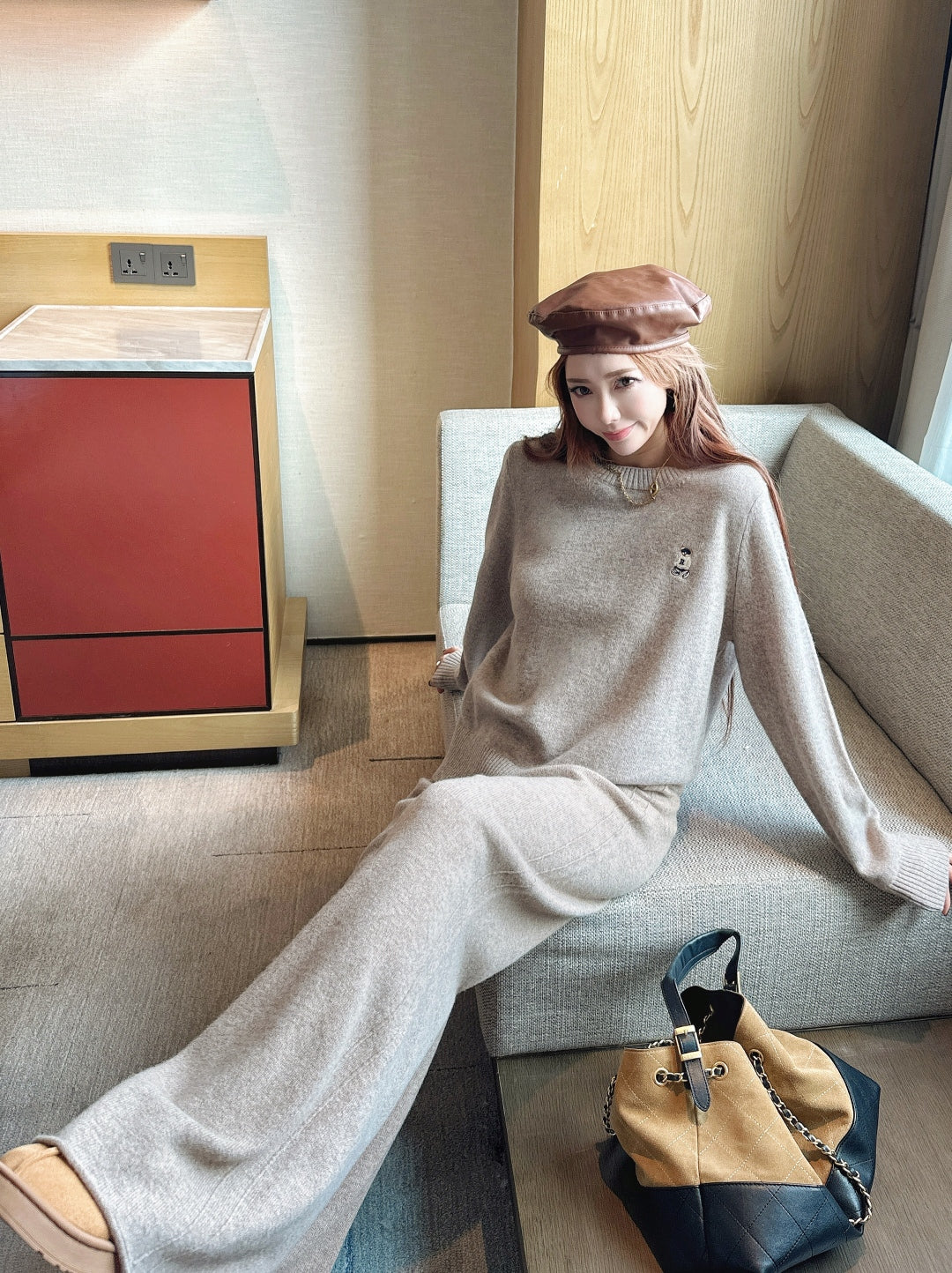 Ralp 25fw knit sweater pant set