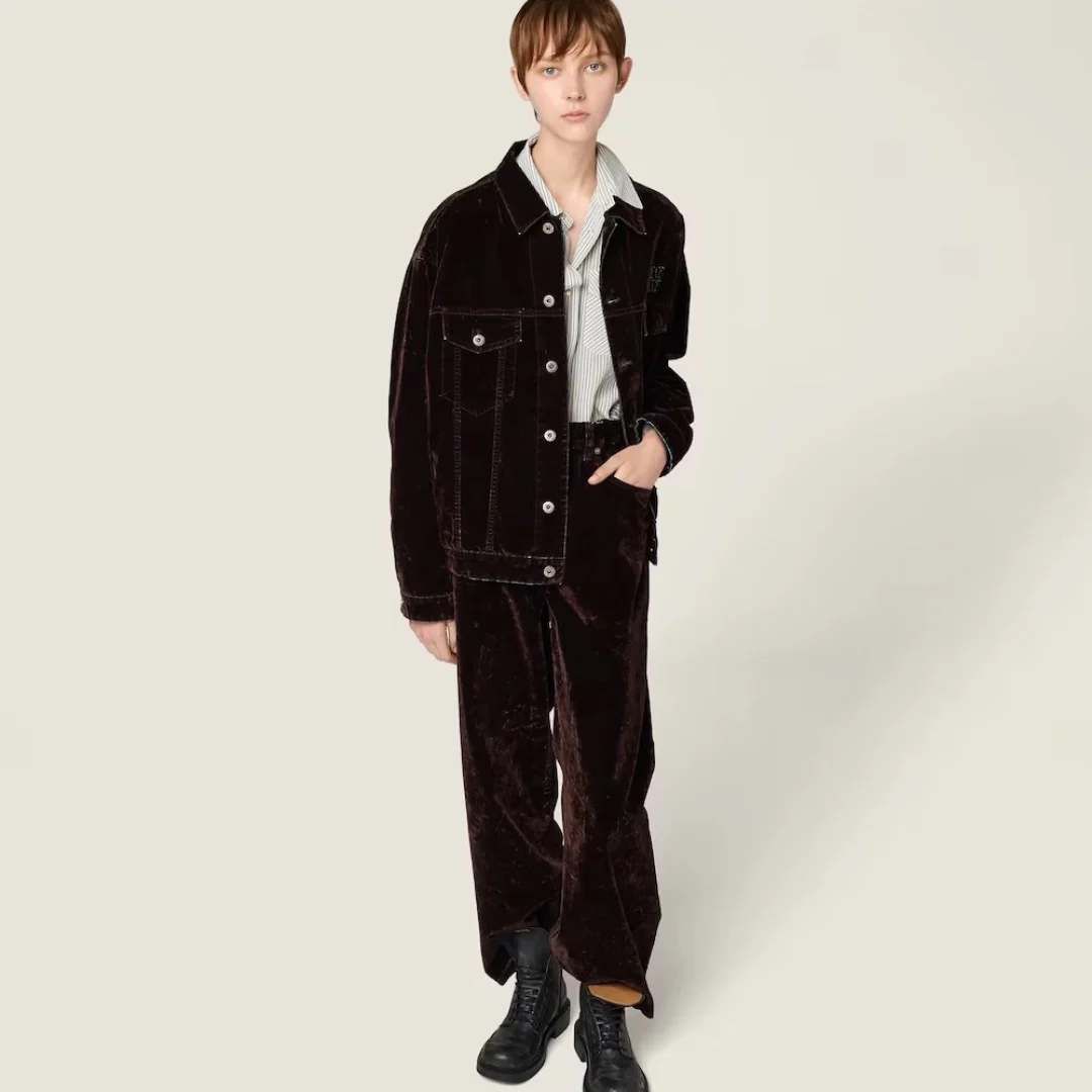 Miu 25fw velvet pans