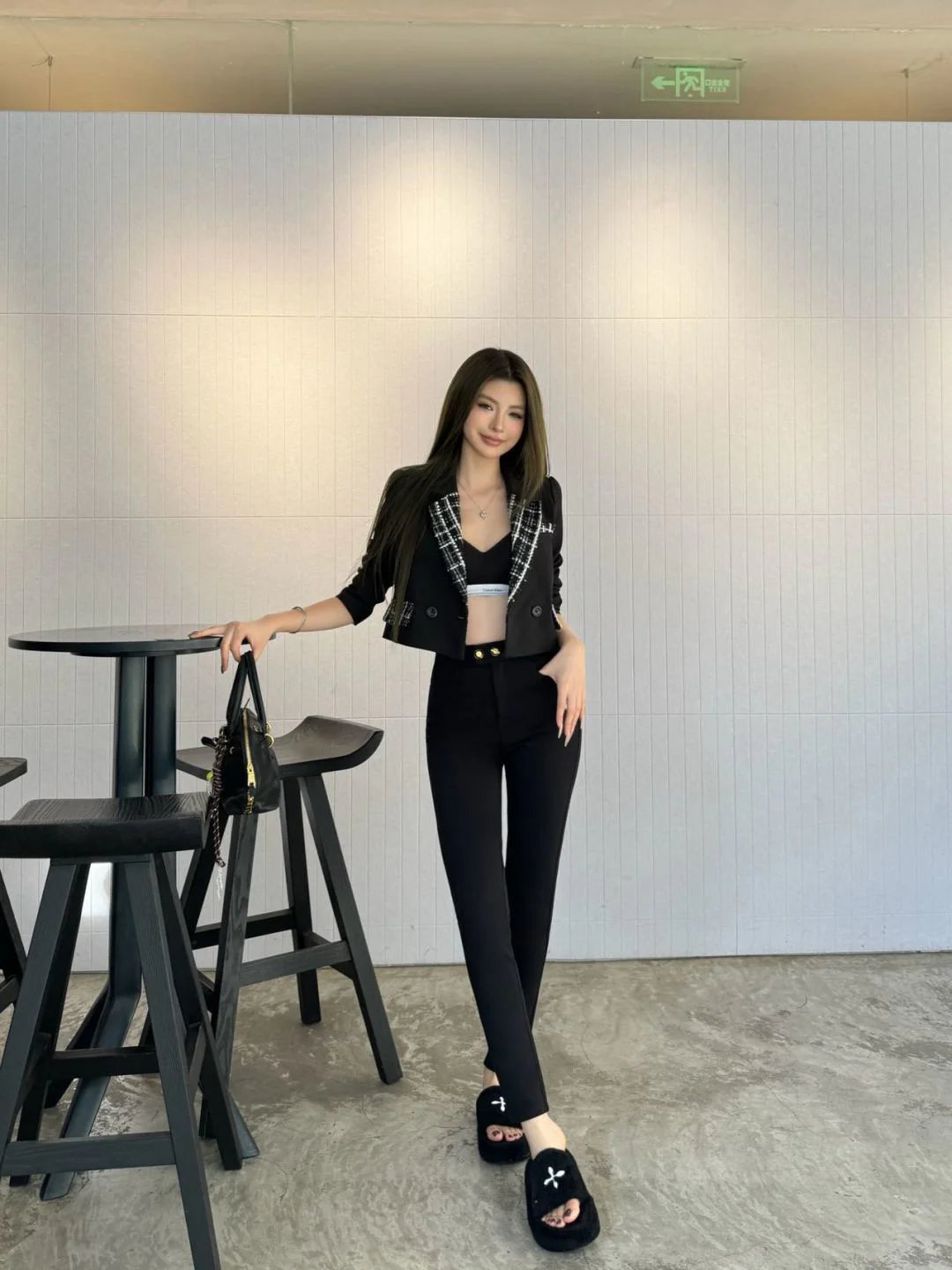 CD 25fw embroidery legging