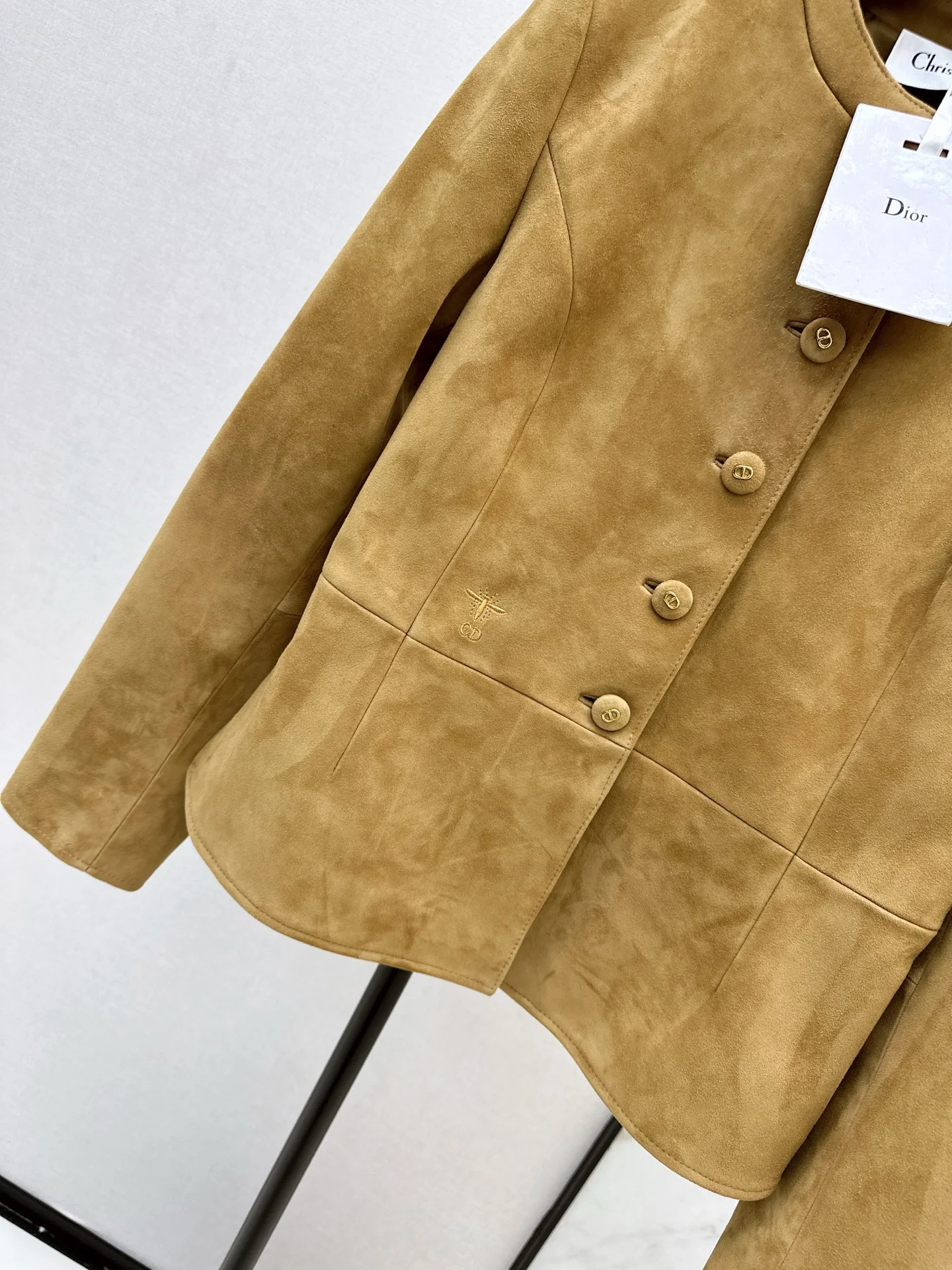 CD 25fw suede leather jacket