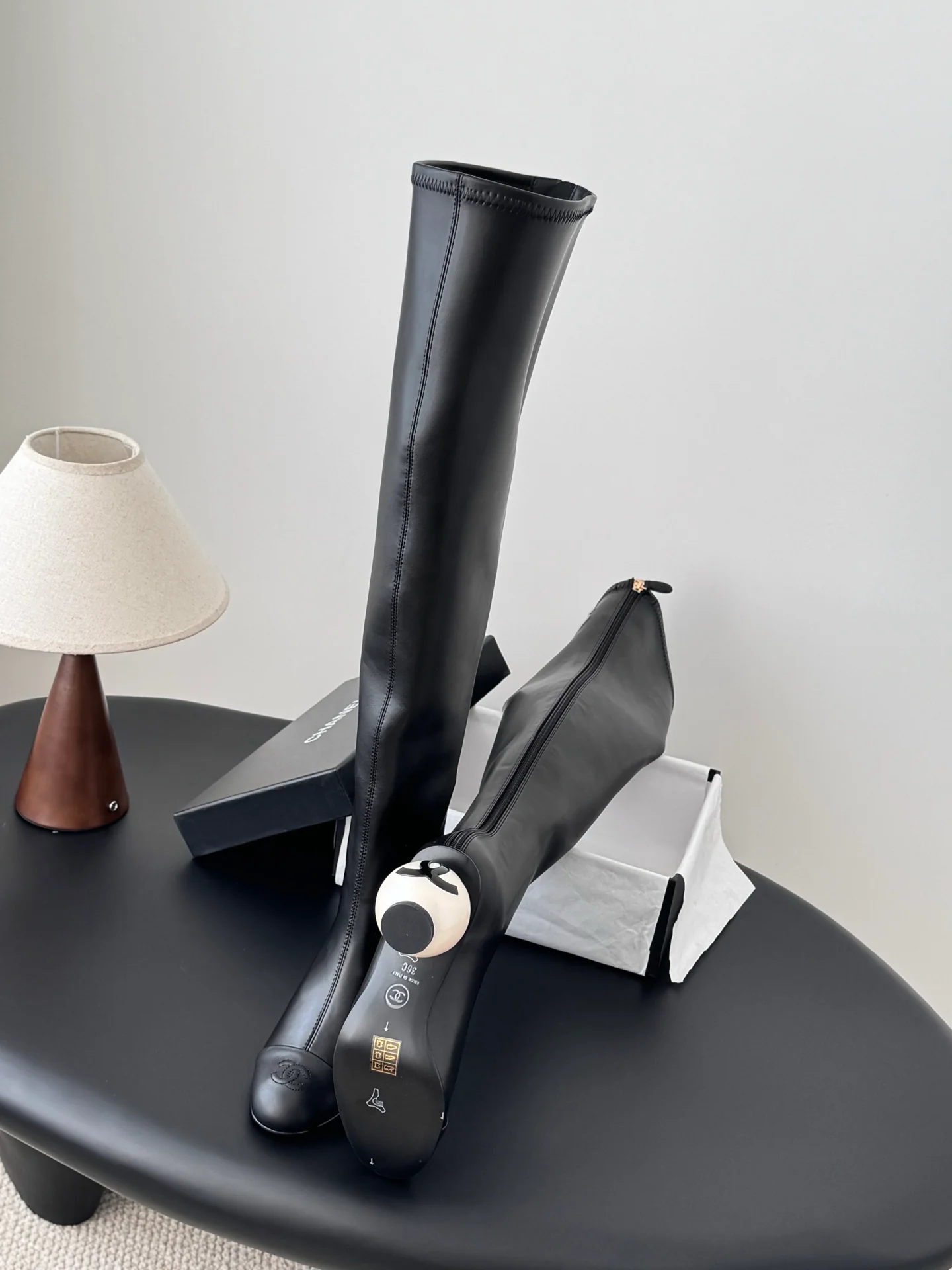 Chan 25fw over the knee boots