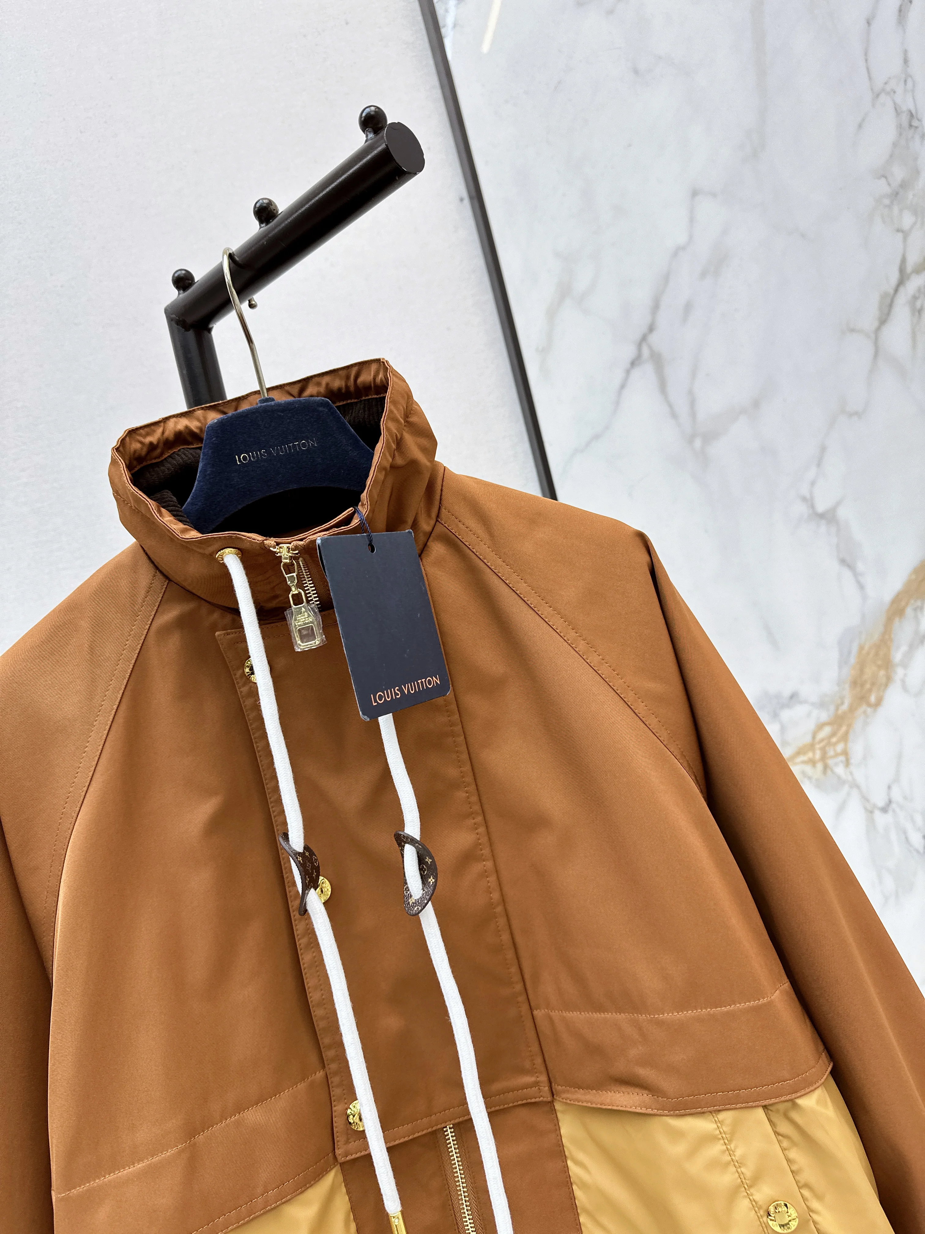 Louis 26ss drawstring trench coats