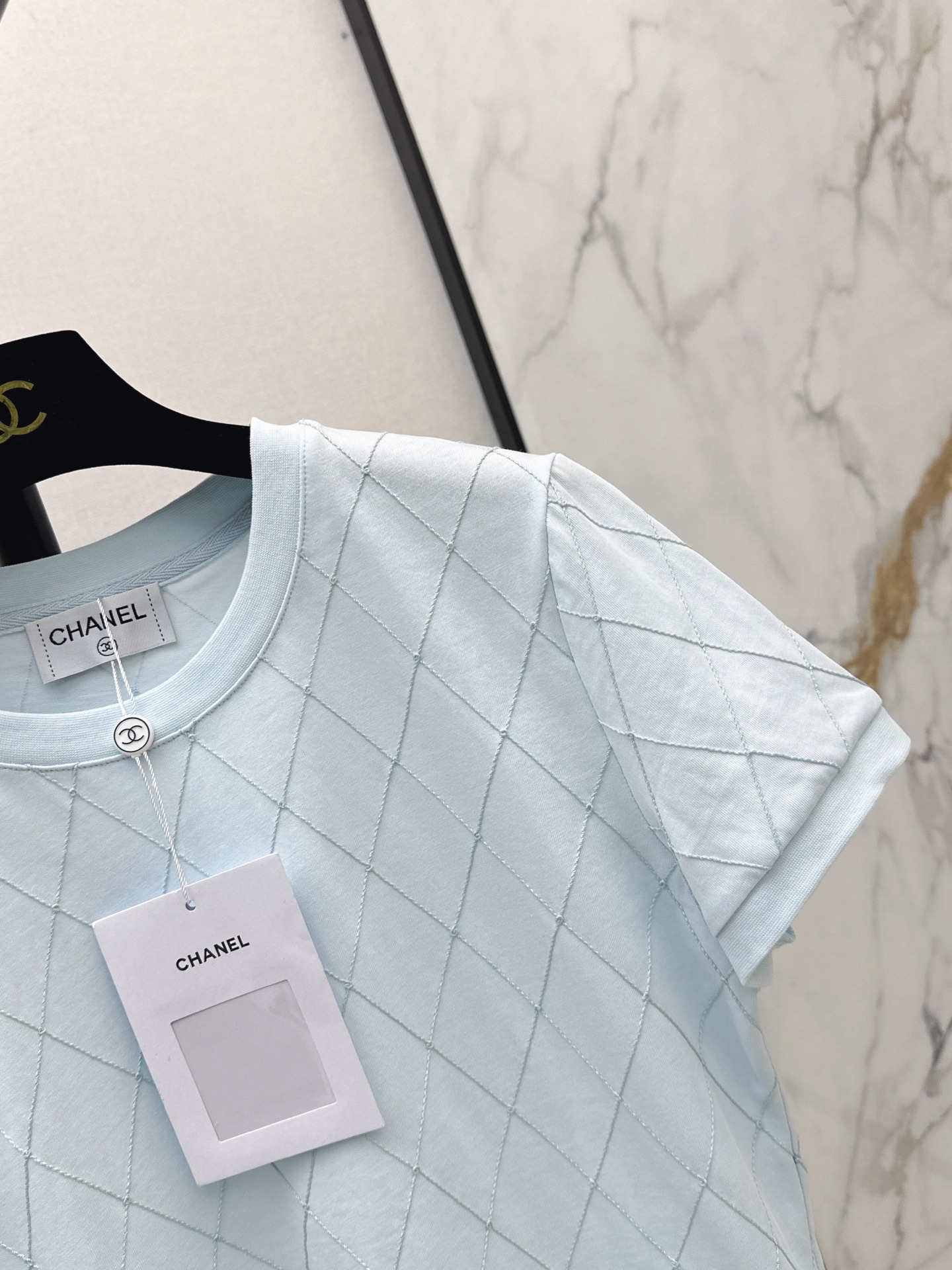 Chan 26ss argyle t-shirt