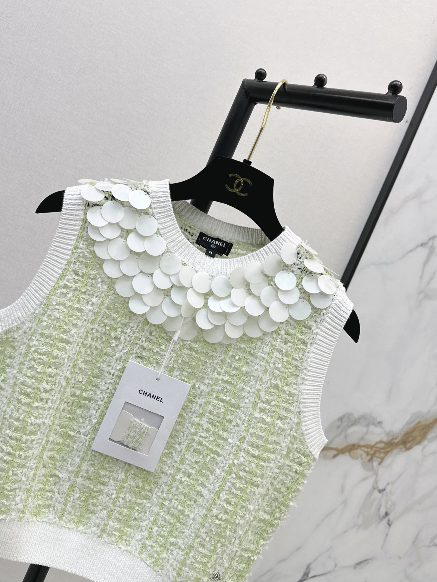 Chan 26ss sequin vest