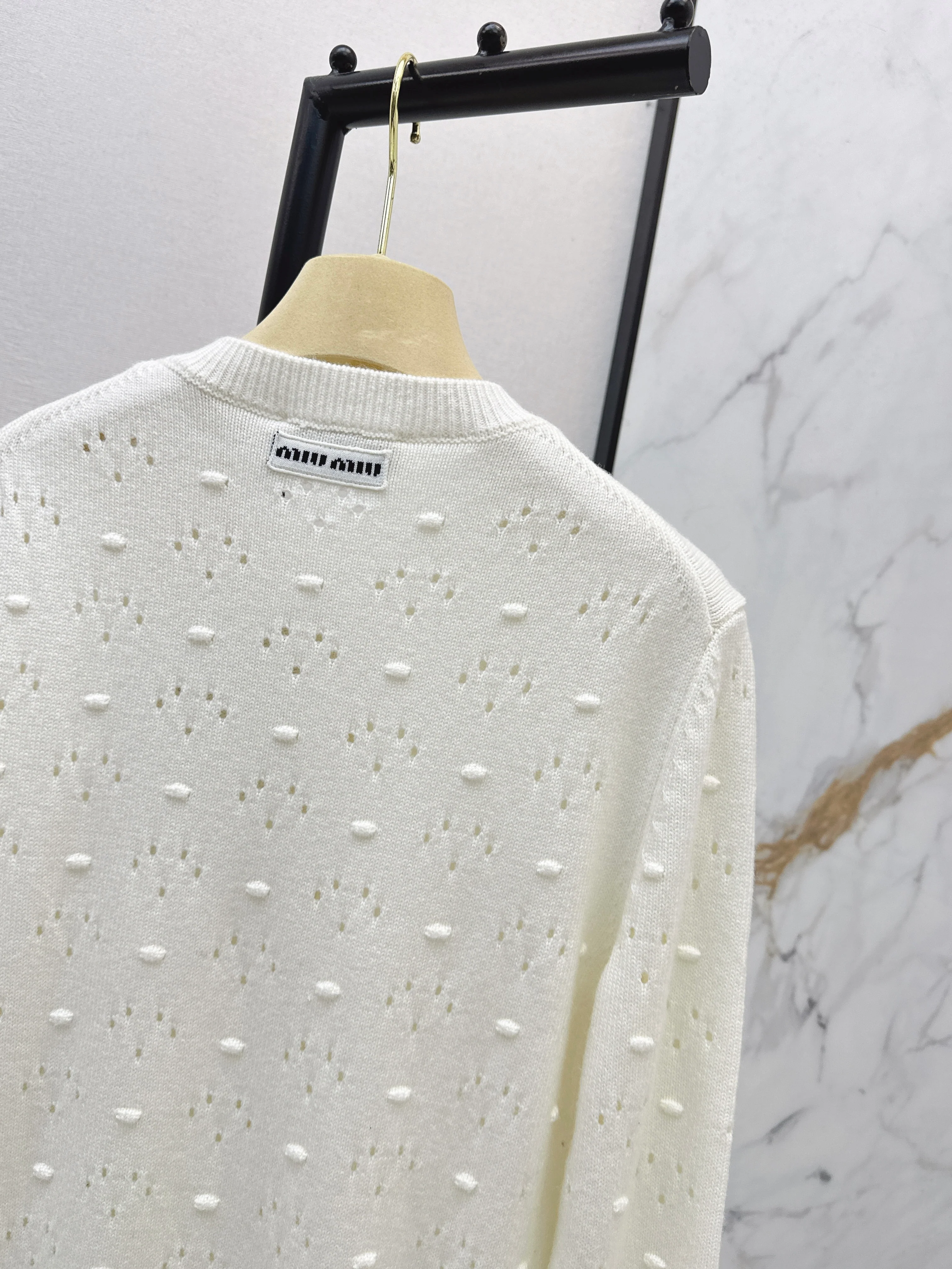 Miu 26ss knitted cardigan