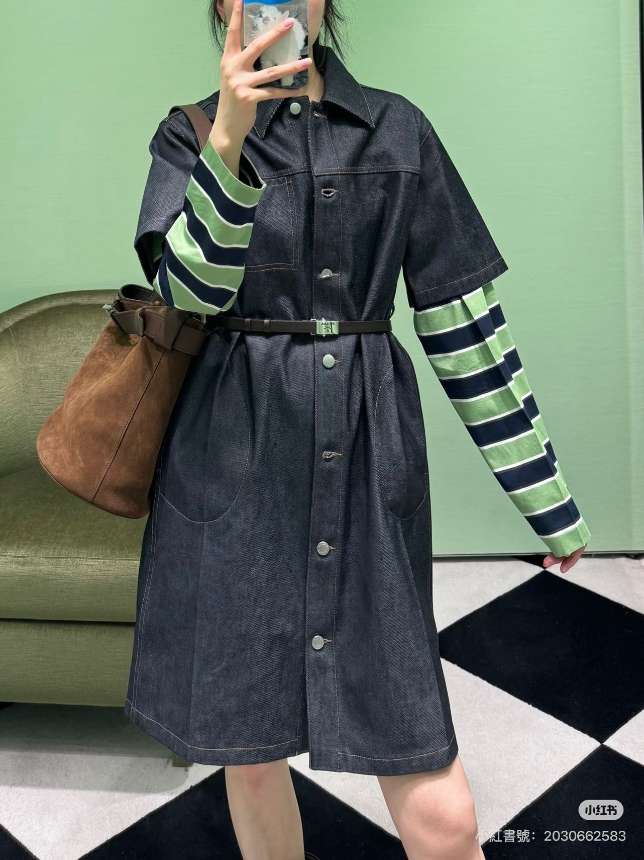 Pra 26ss denim dress