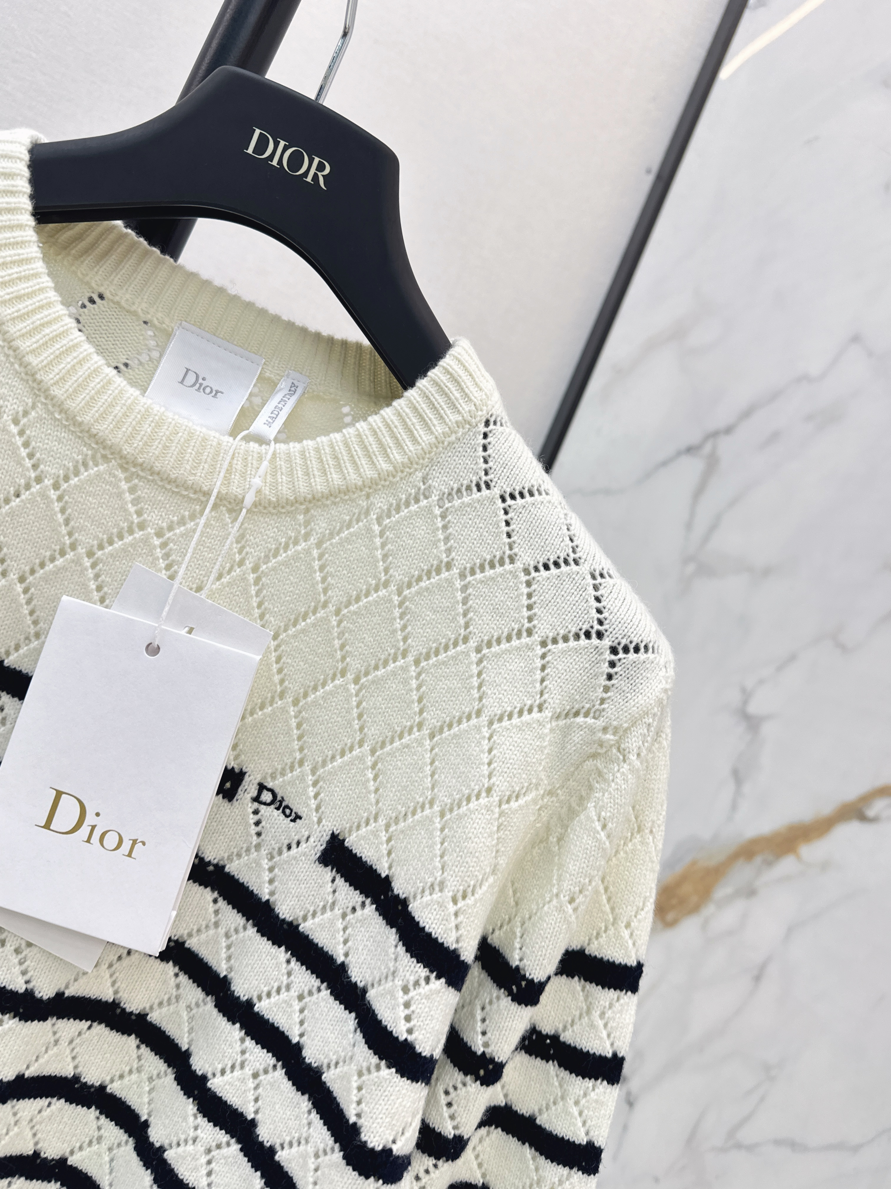 CD 26ss stripe knit sweater