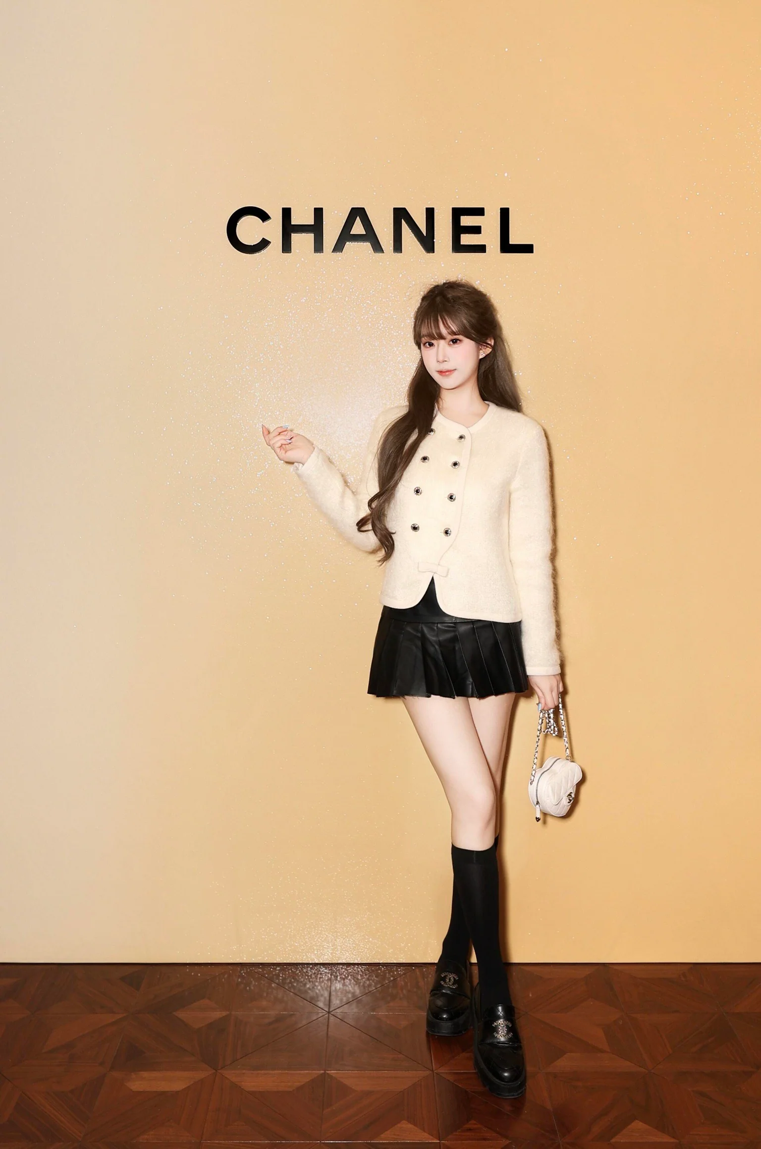 Chan 26ss woolen jacket skirts outfit sets