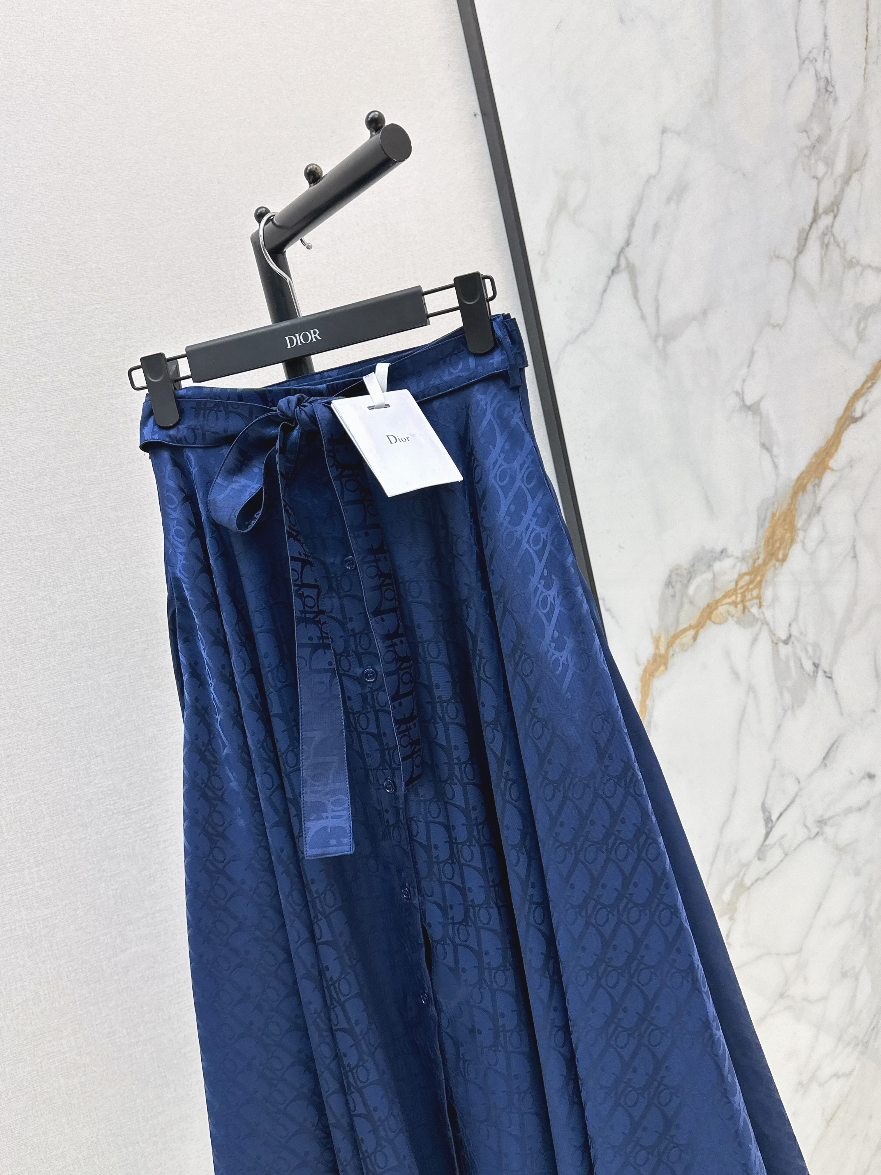 CD 26ss jacquard pleated skirt